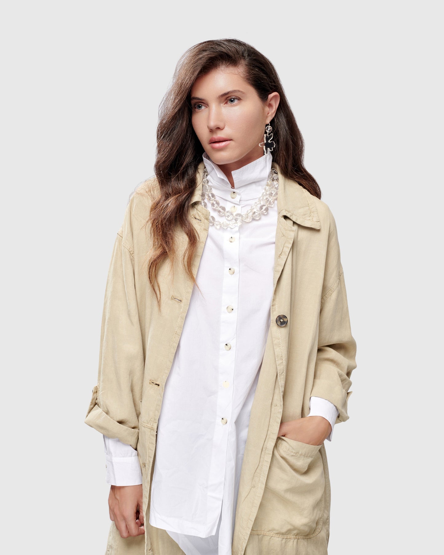 עגיל פלורה קריסטל