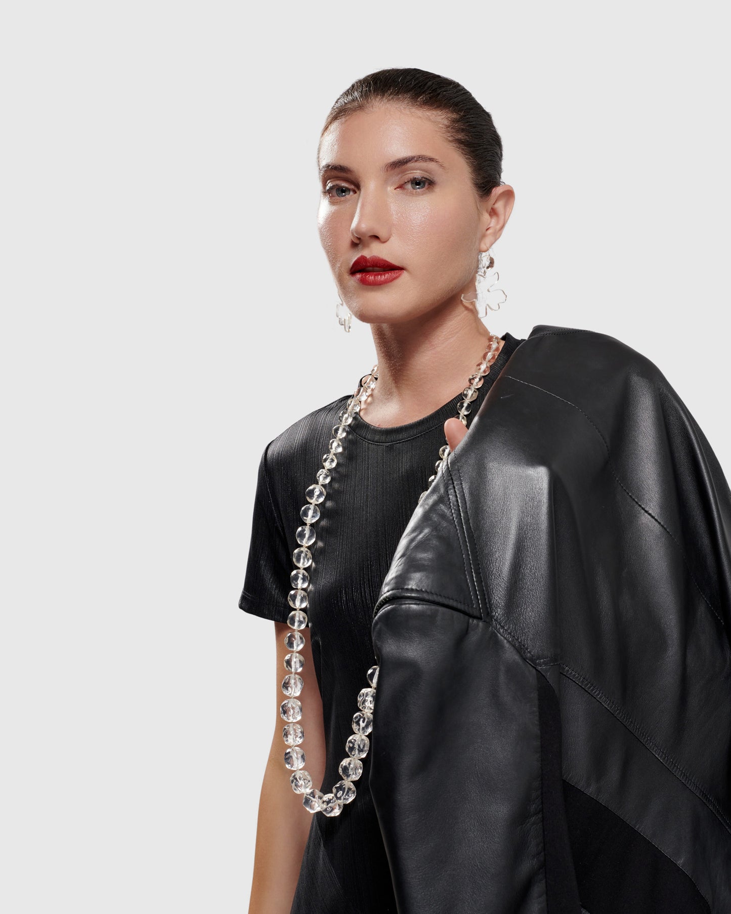 עגיל פלורה קריסטל