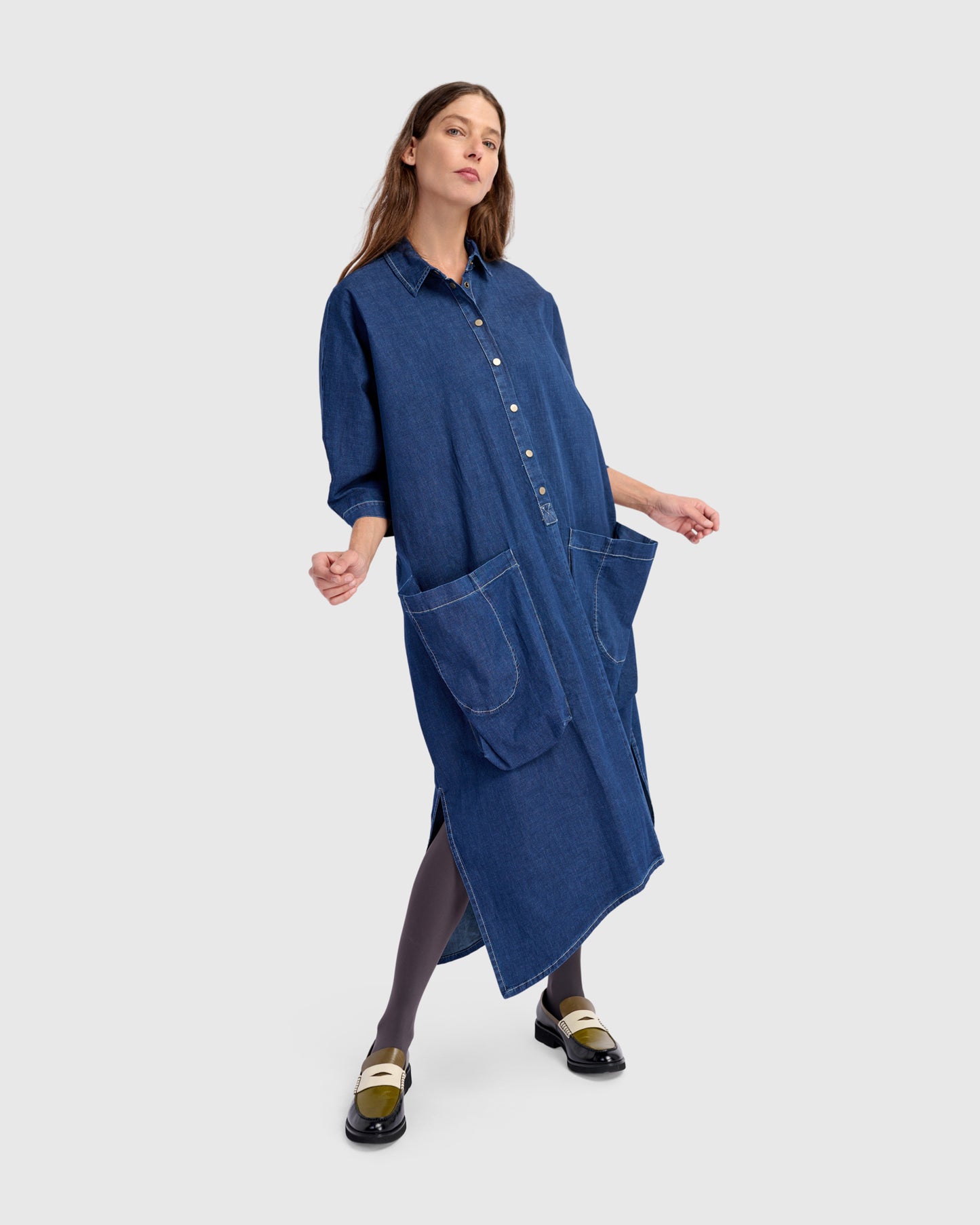 גלבייה חגיגה ג'ינס כחולה