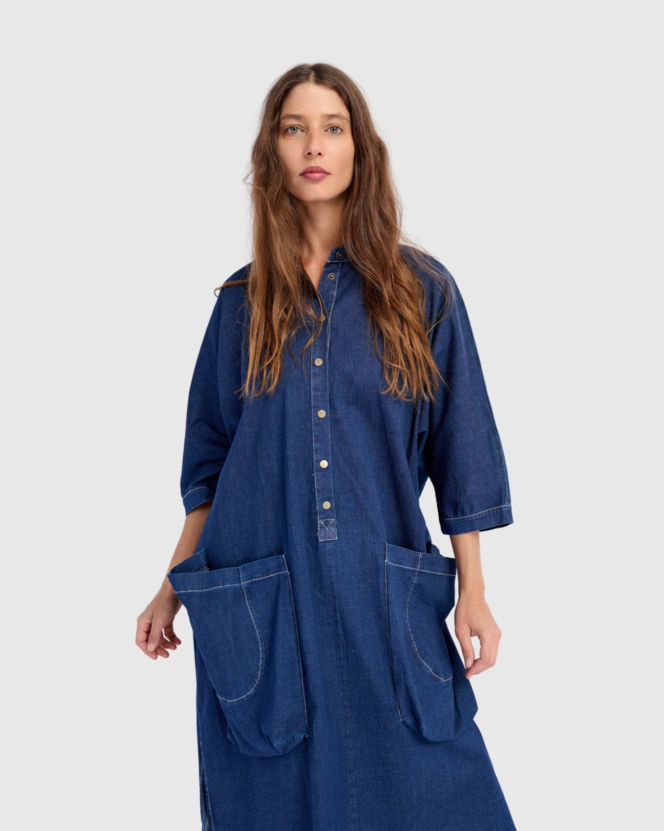 גלבייה חגיגה ג'ינס כחולה