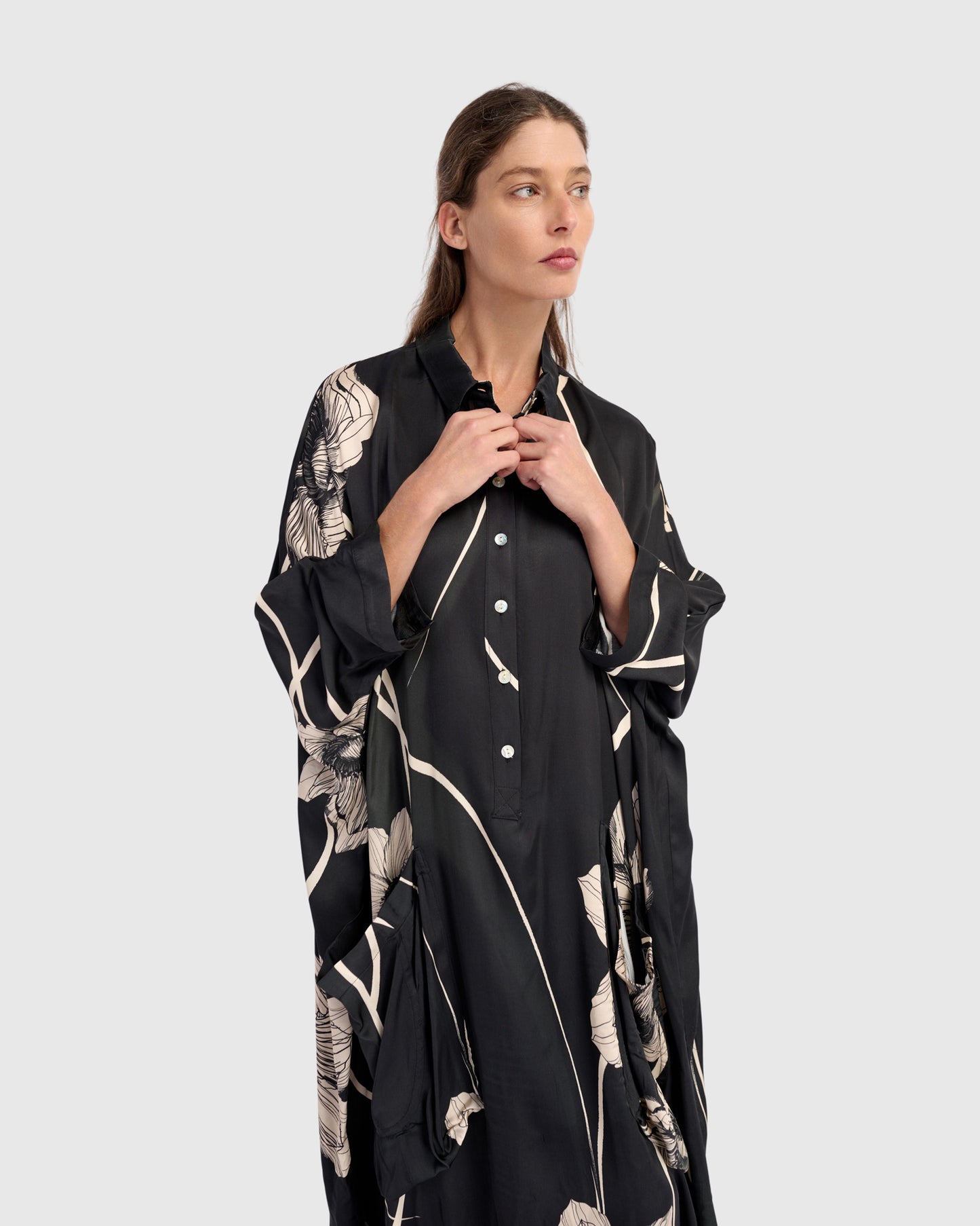 גלבייה חגיגה פרח שמנת