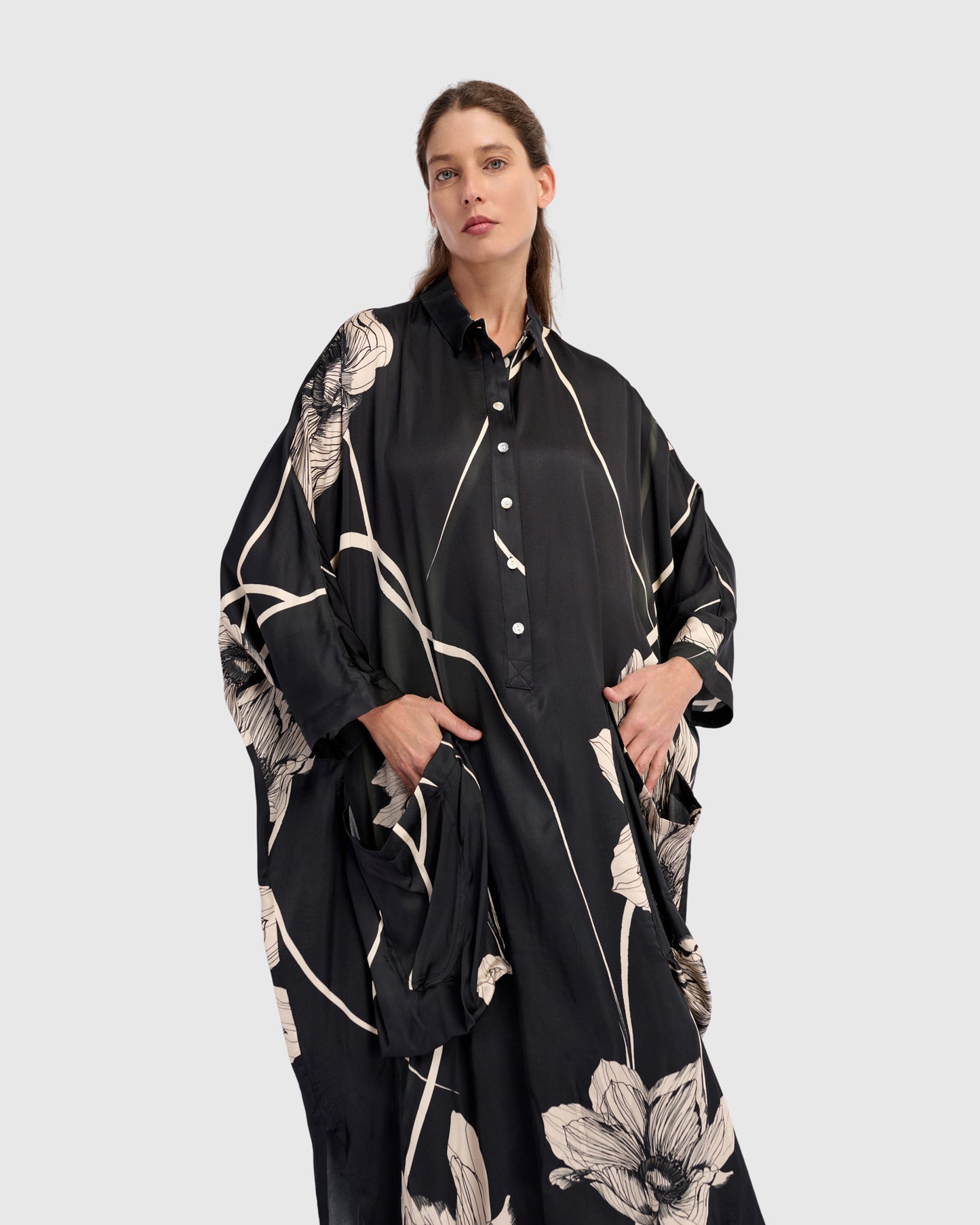 גלבייה חגיגה פרח שמנת