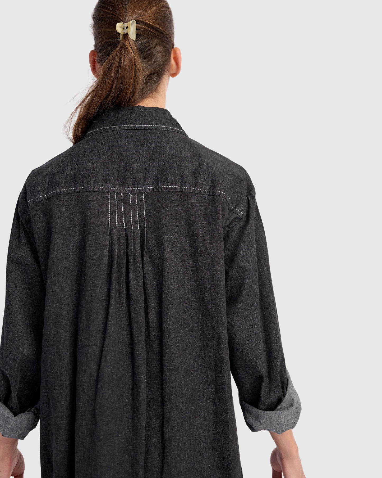 שמלה יוסף ג'ינס שחורה