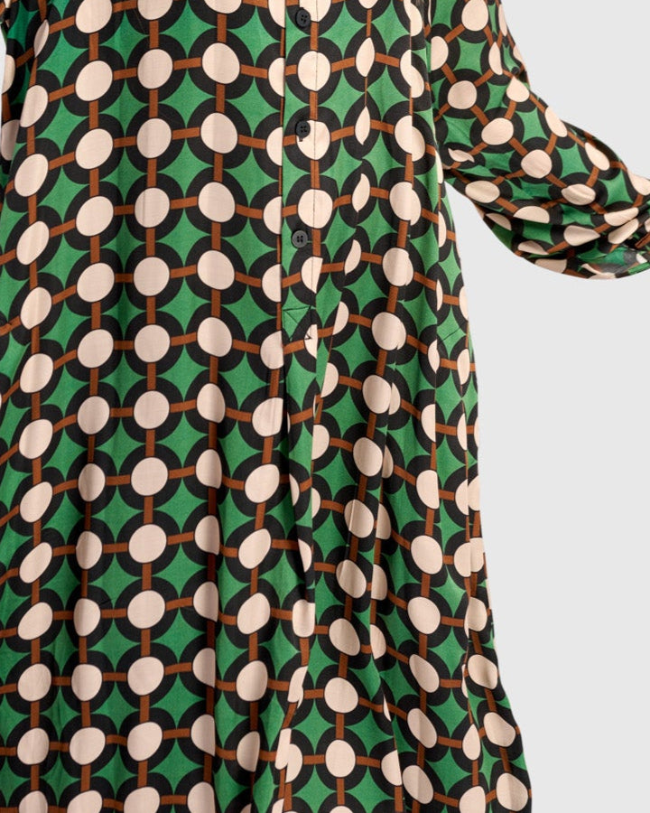 שמלה יוסף מודפסת ירוקה