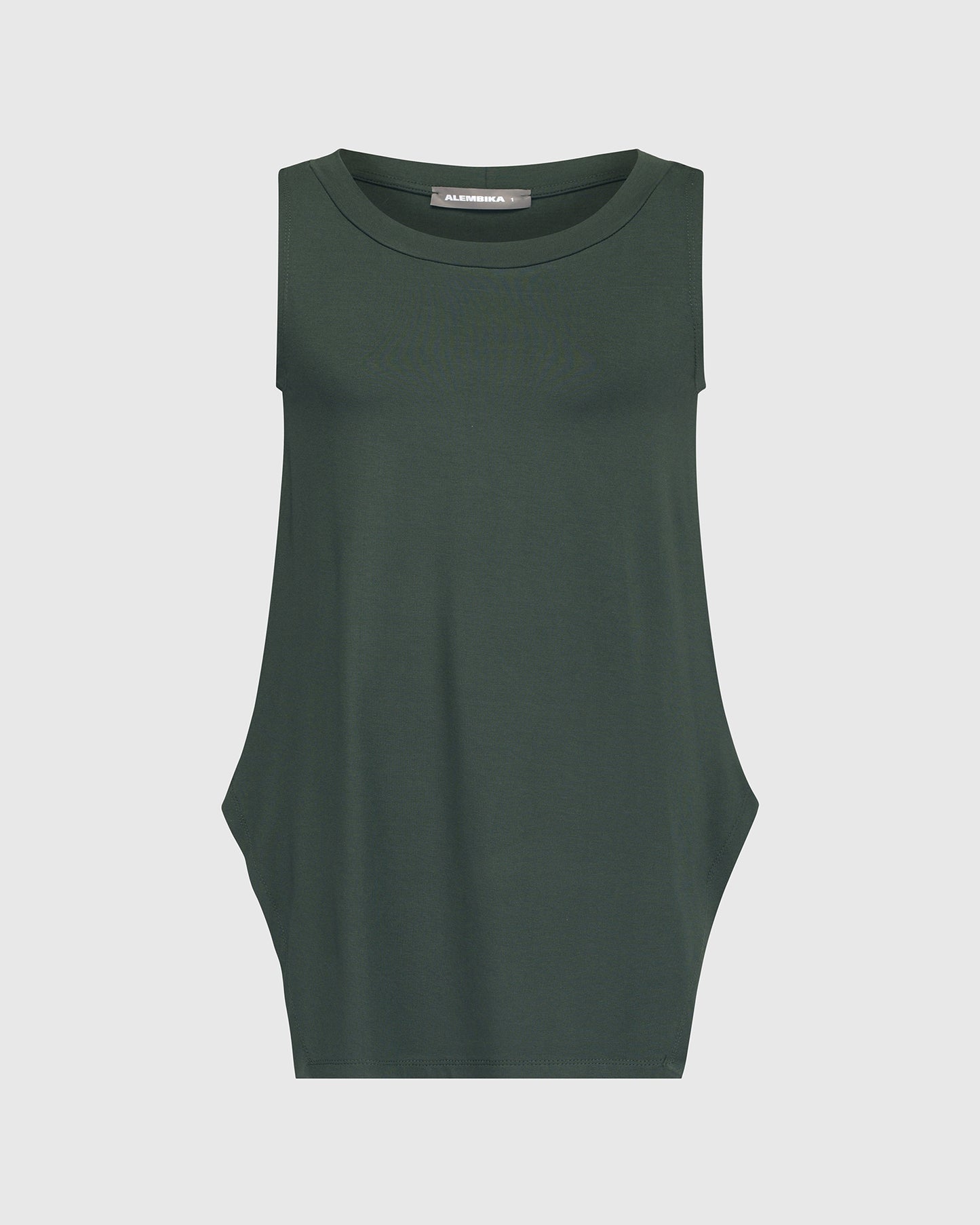 גופייה בסיסית ירוקה