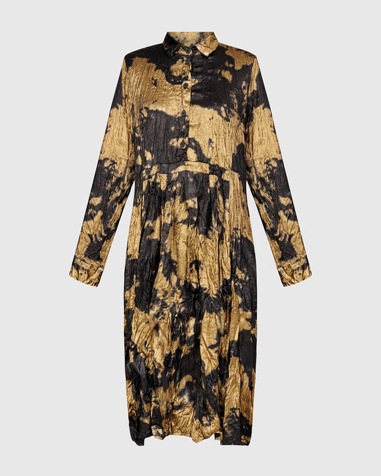 שמלה מטאלית זהב