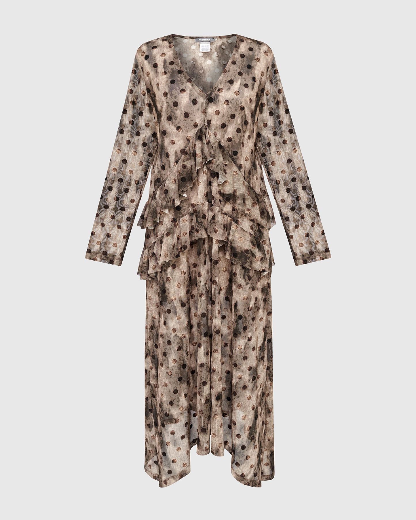 שמלה דנטל נקודות