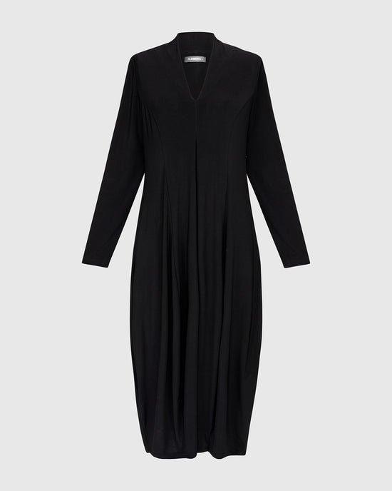 שמלה דובדבנית שחורה