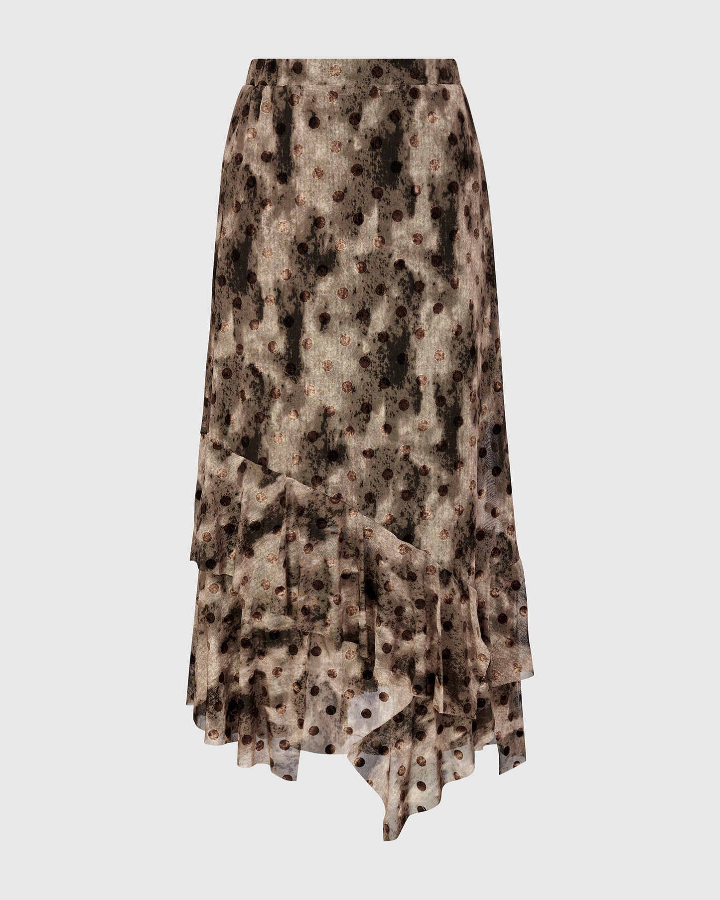 חצאית תלתלים נקודות