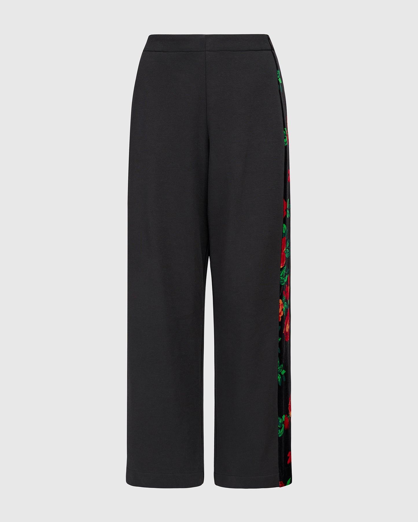 מכנסי בסטי פס פרחוני