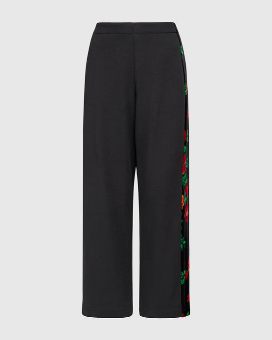 מכנסי בסטי פס פרחוני