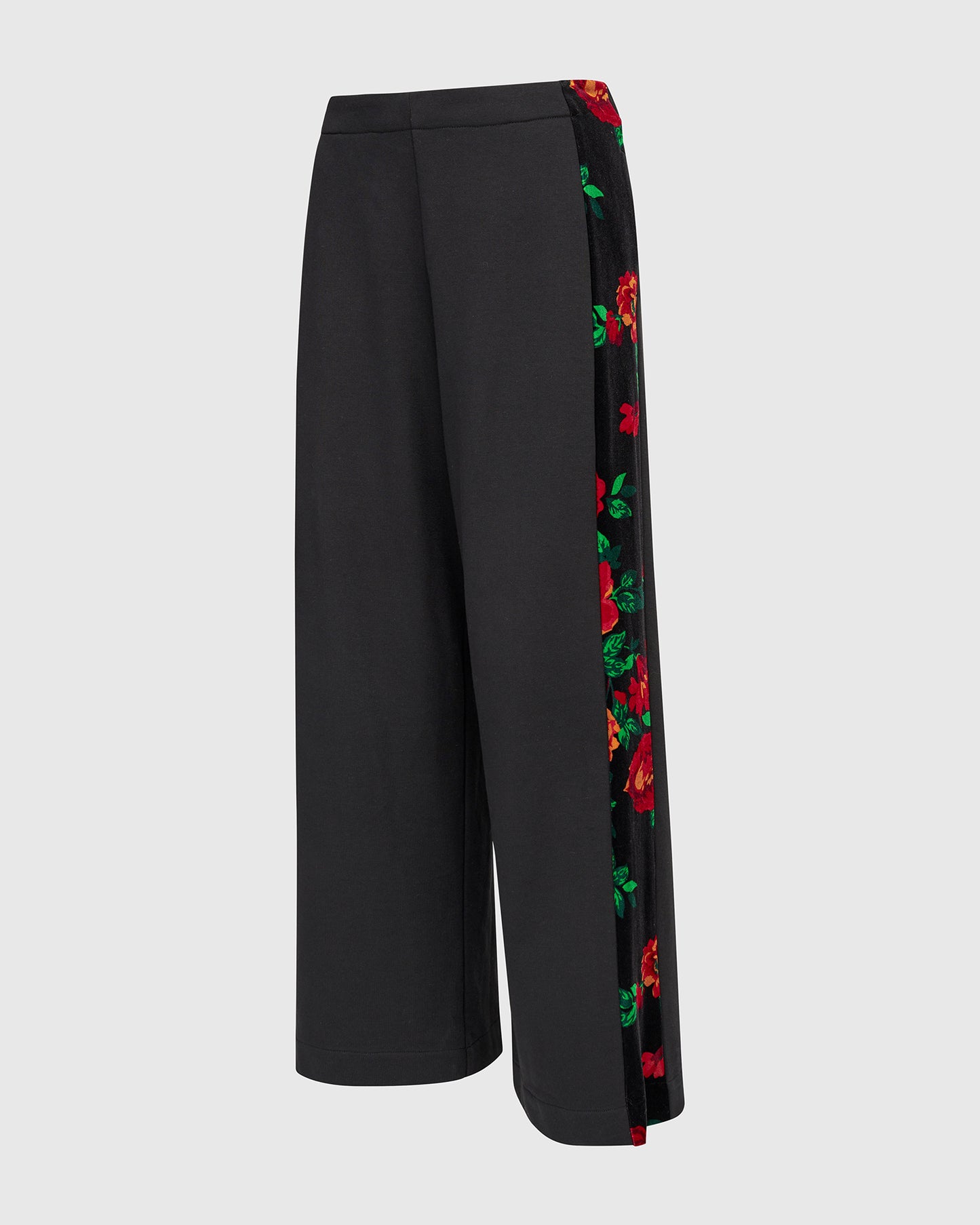 מכנסי בסטי פס פרחוני