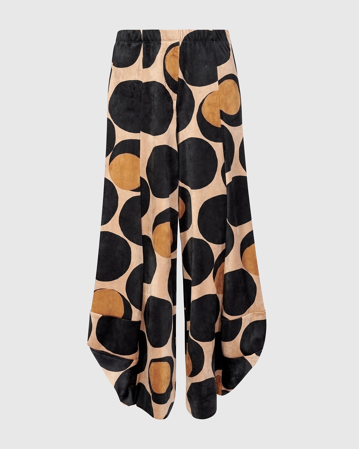 מכנסי פונטו קטיפה עיגולים