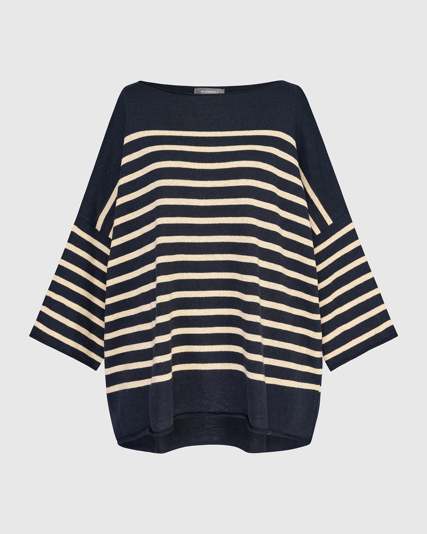 סריג כותנה פס לבן