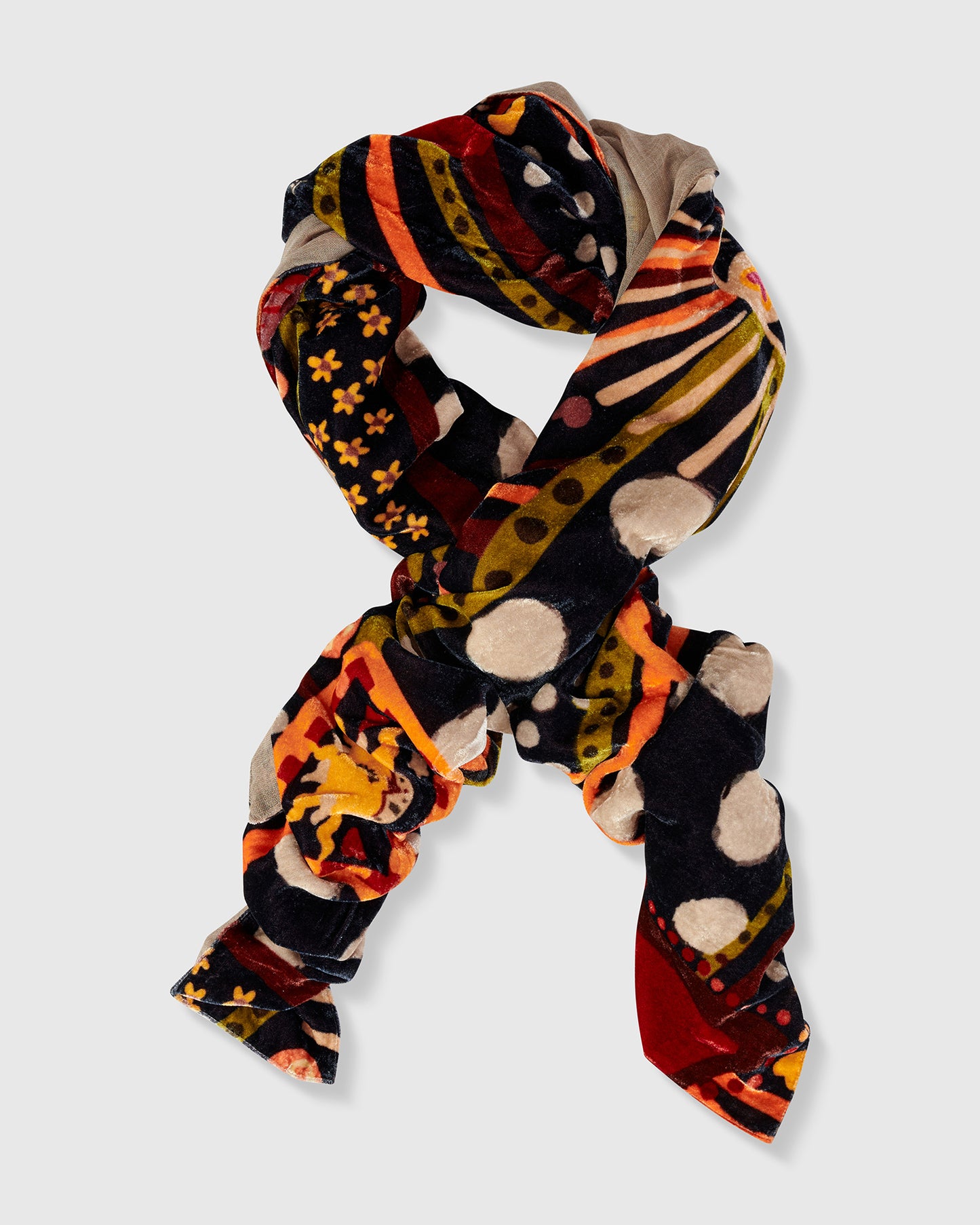 צעיף קטיפה מודפסים