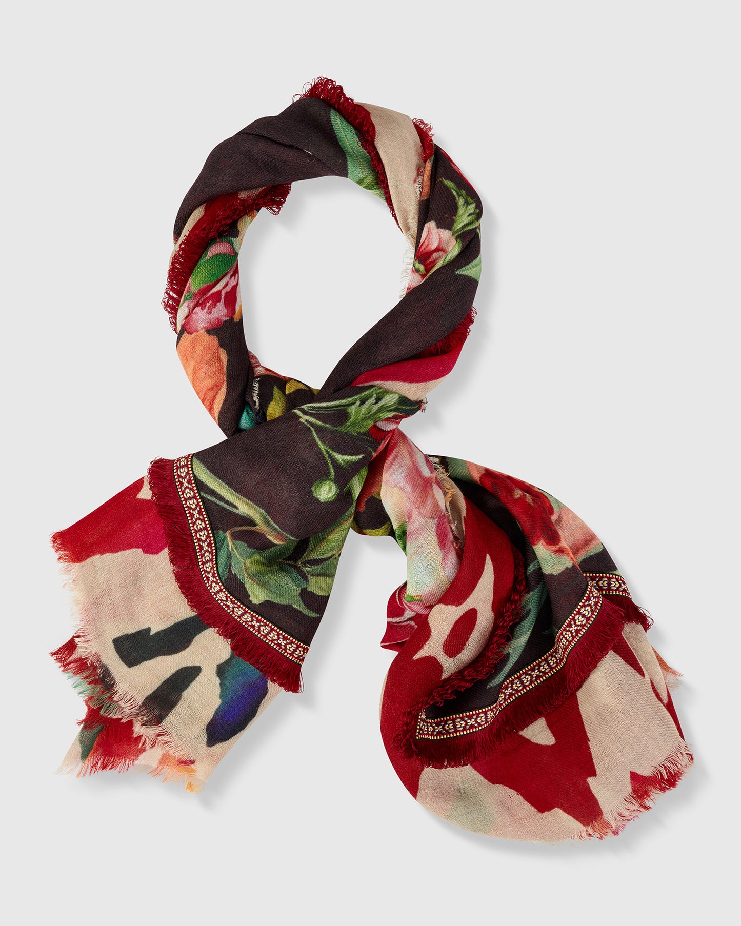 צעיף בבושקה מודפסים