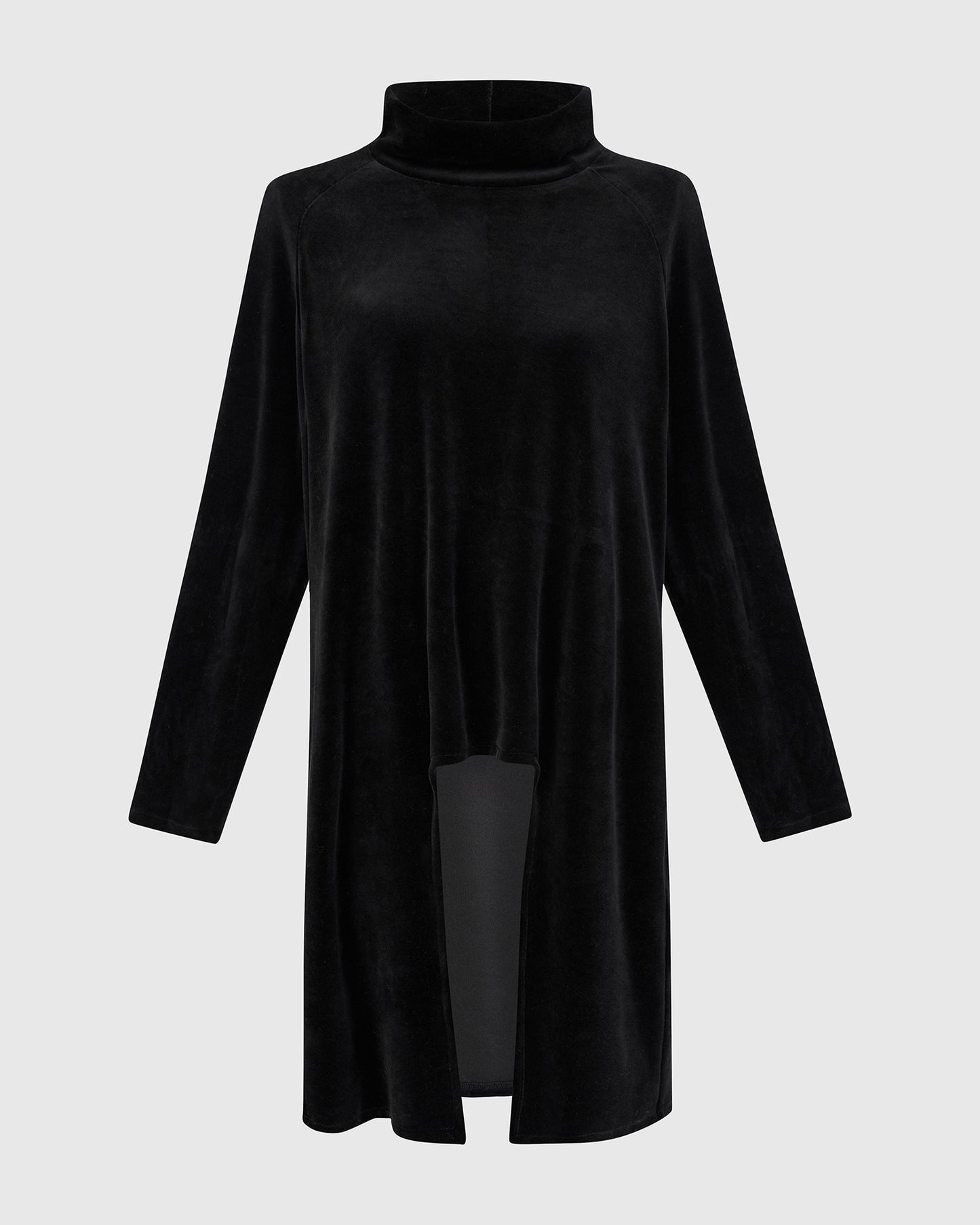 טוניקה גולף חדשנית קטיפה שחורה