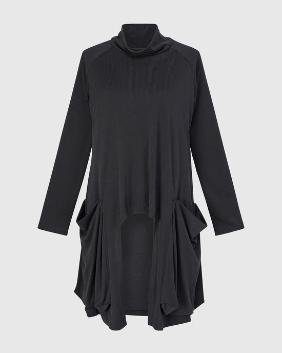 טוניקה קופרו כיסים שחורה