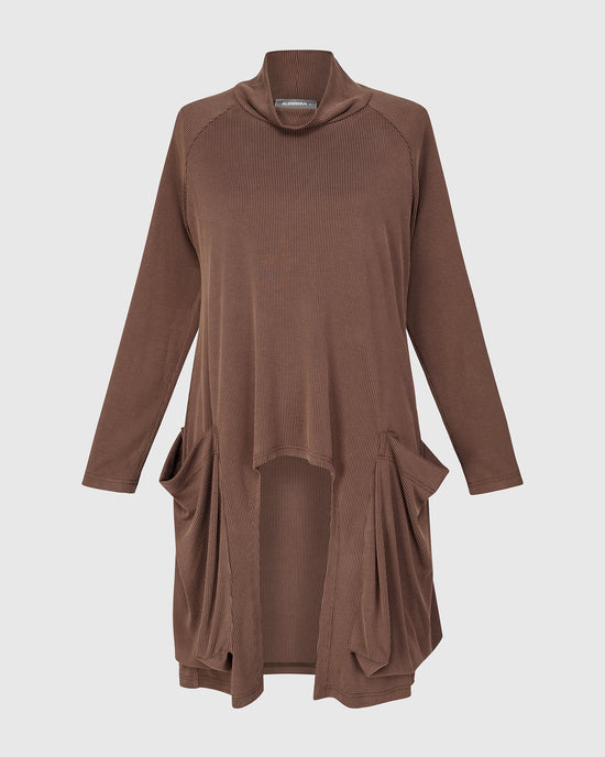 טוניקה קופרו כיסים קפה