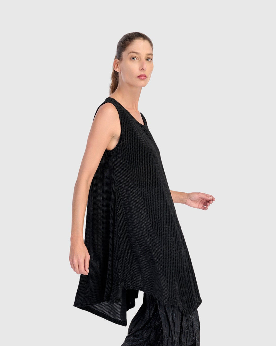 גופייה חדשה קטיפה שחורה