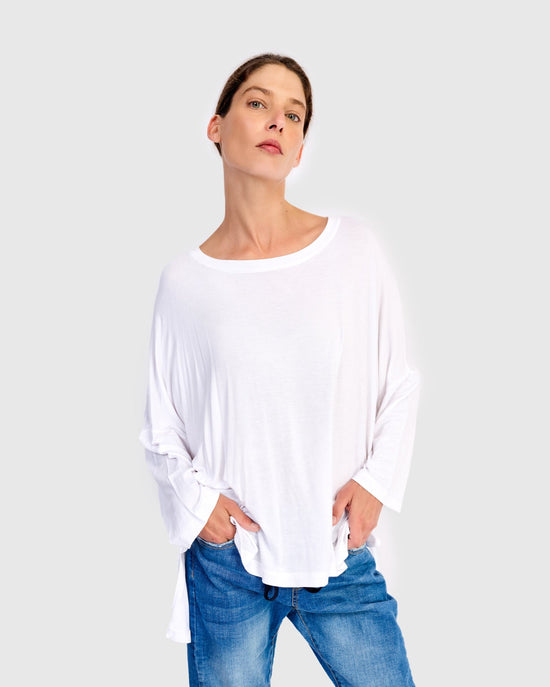 טוניקה רינה שמאל לבנה