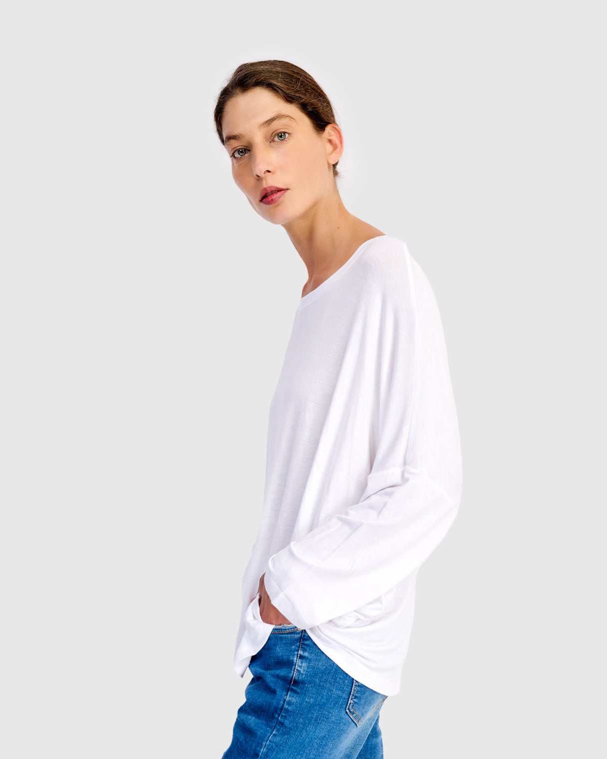 טוניקה רינה שמאל לבנה