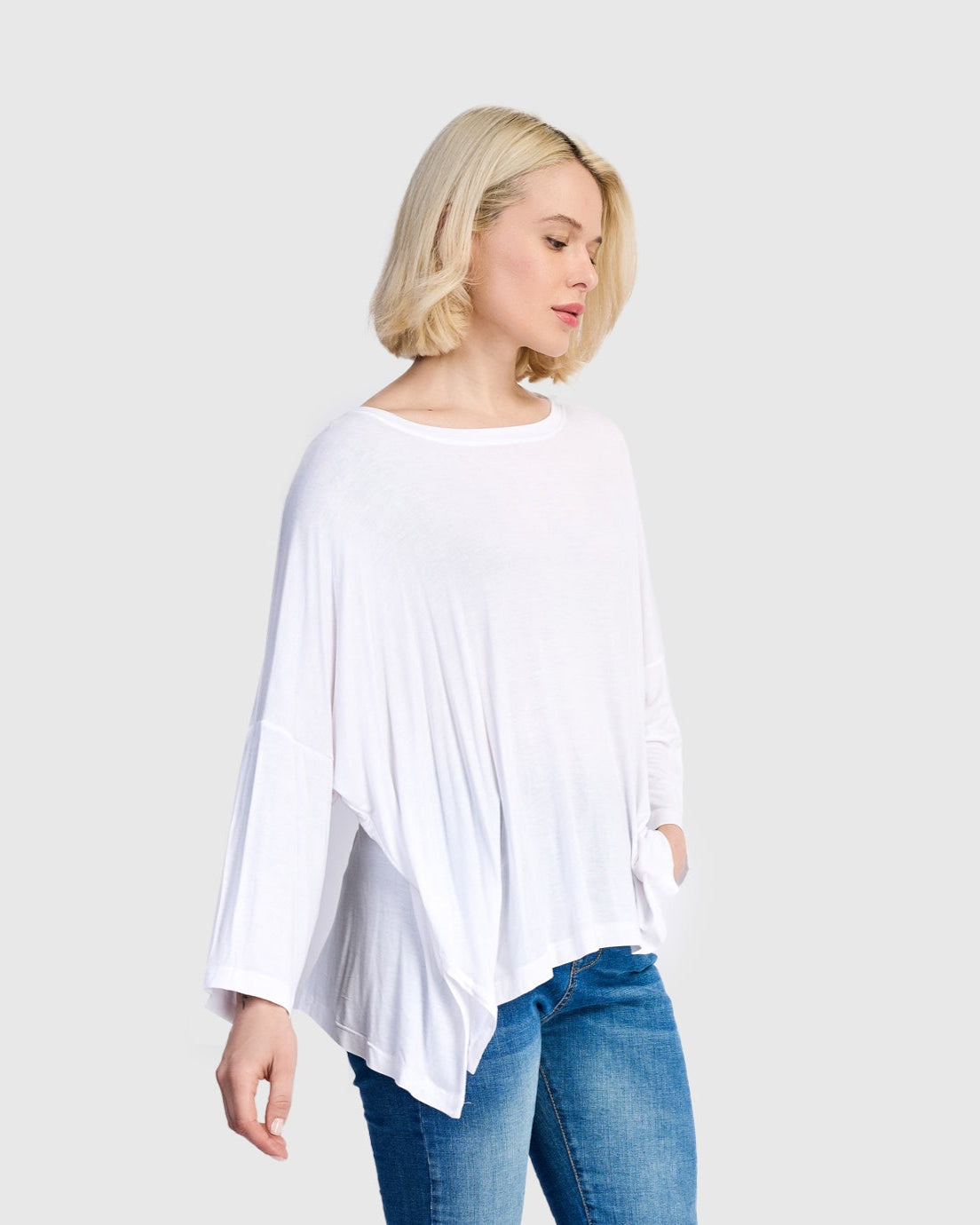 טוניקה רינה שמאל לבנה