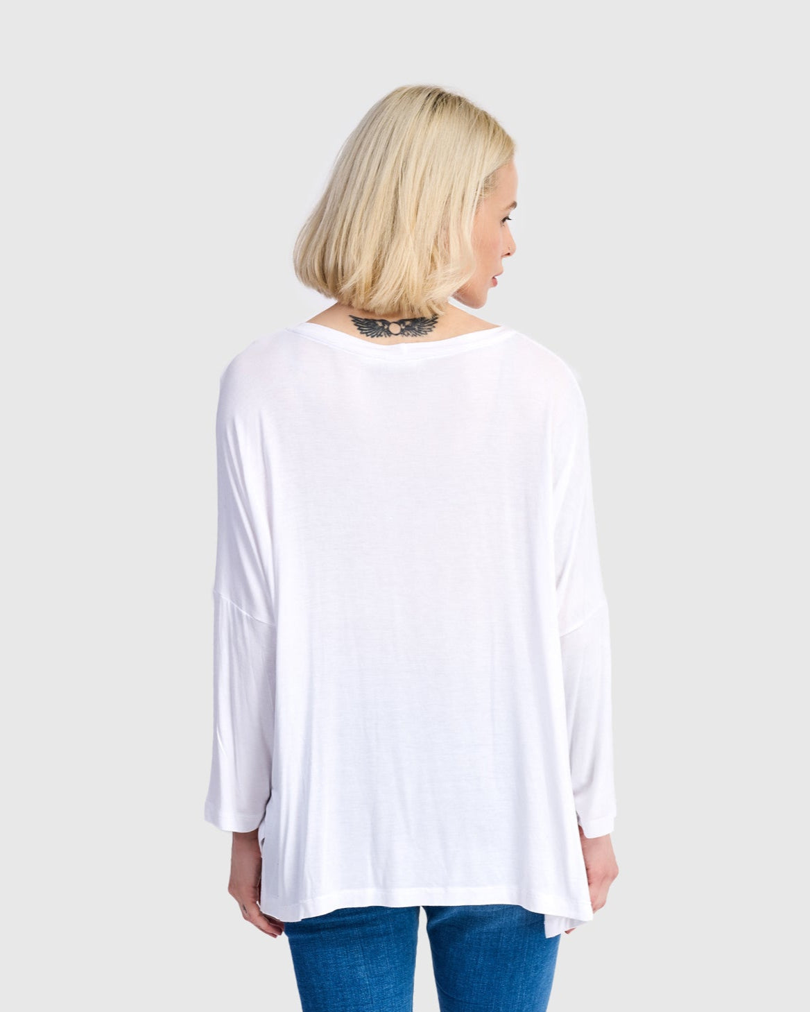 טוניקה רינה שמאל לבנה