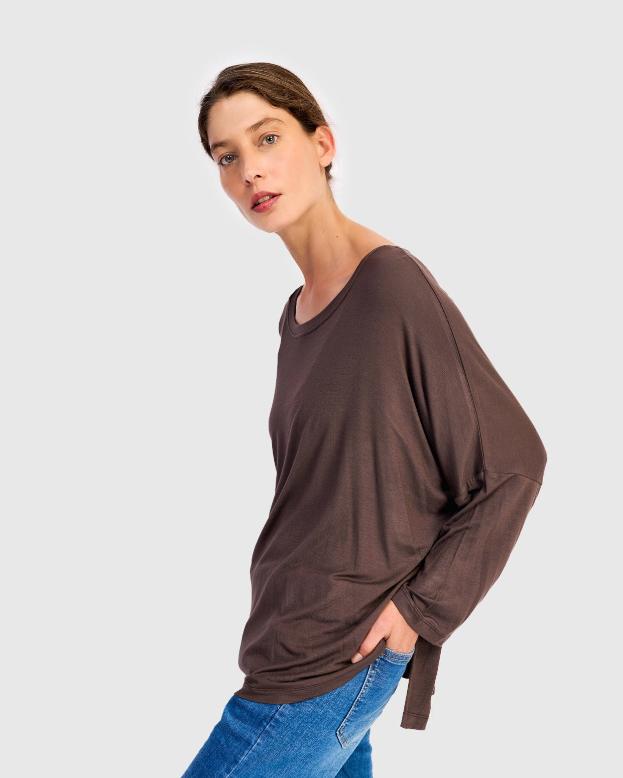 טוניקה רינה שמאל חומה