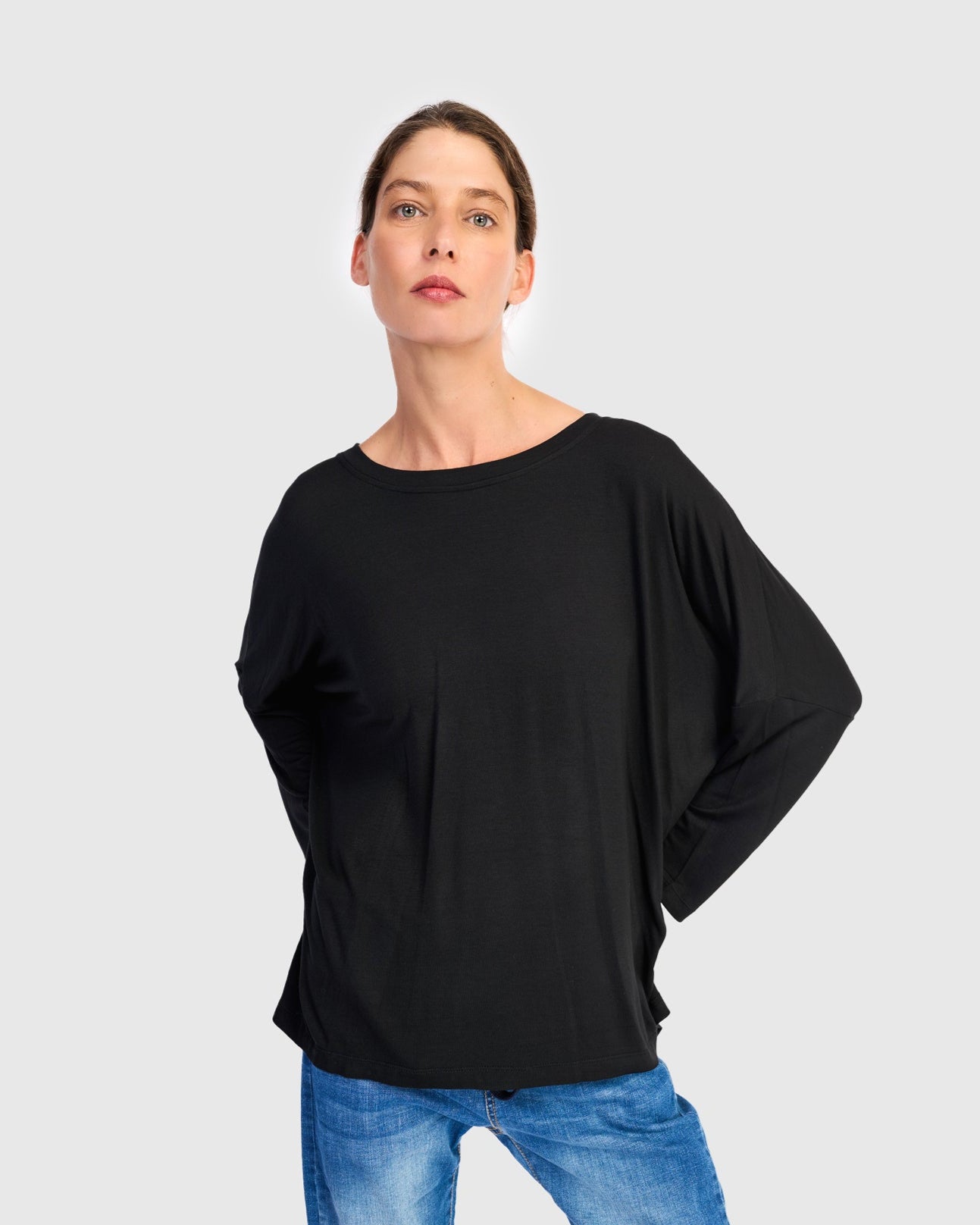 טוניקה רינה שמאל שחורה