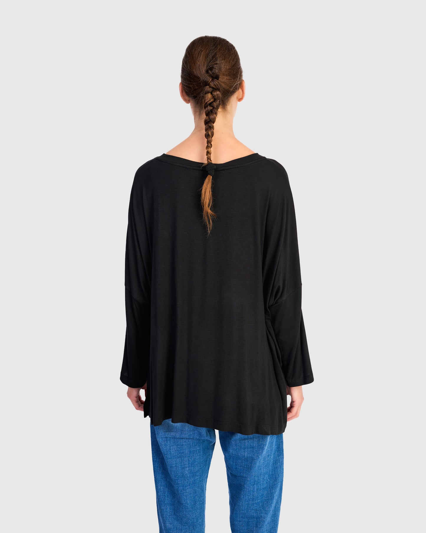 טוניקה רינה שמאל שחורה