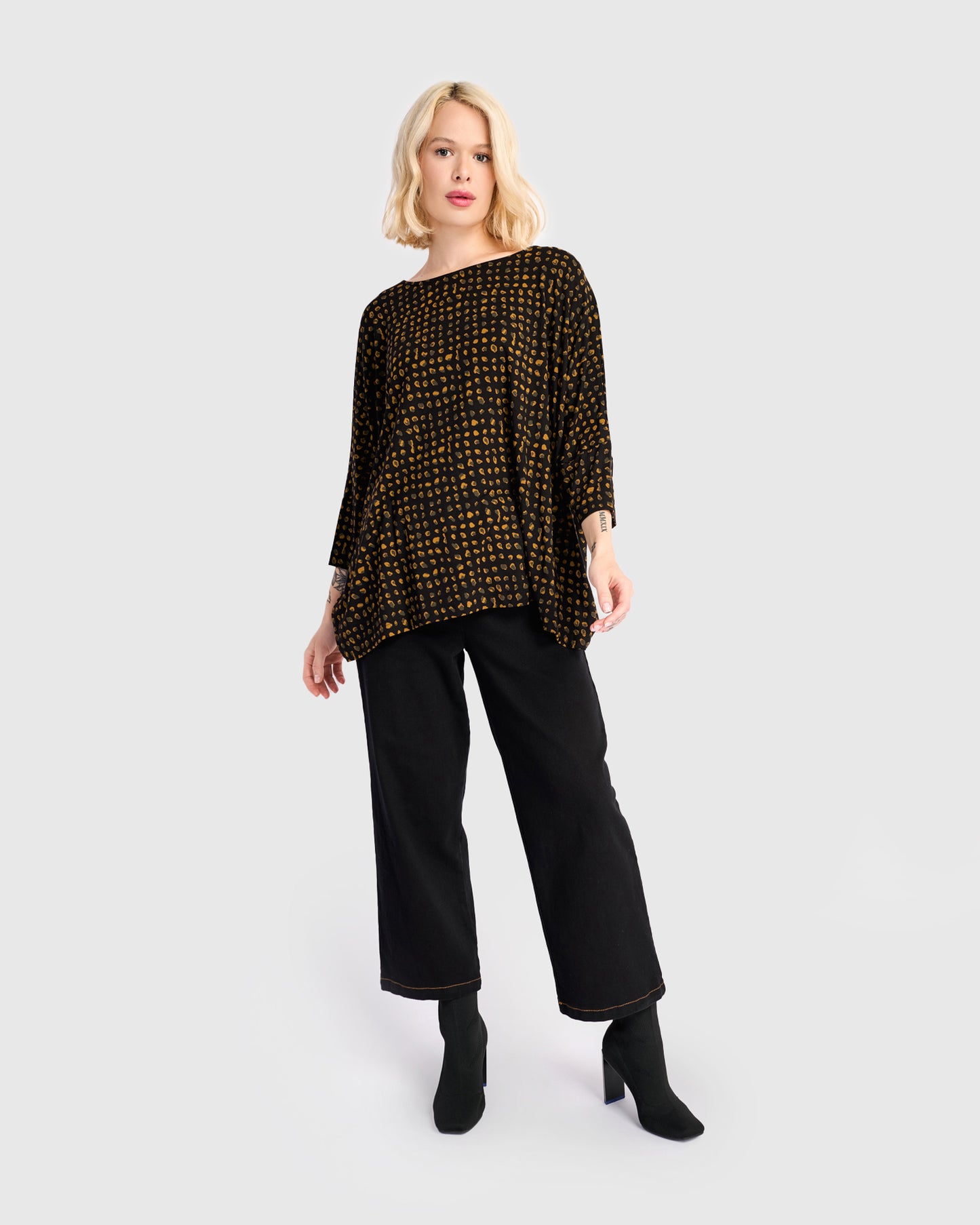 חולצה רינה מנומרת