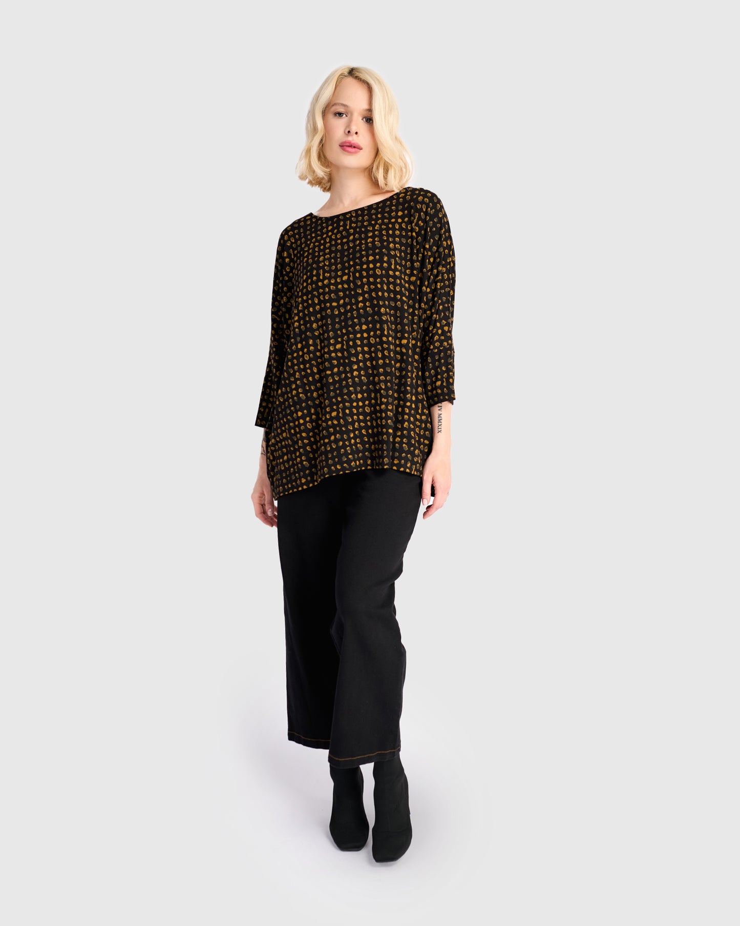 חולצה רינה מנומרת