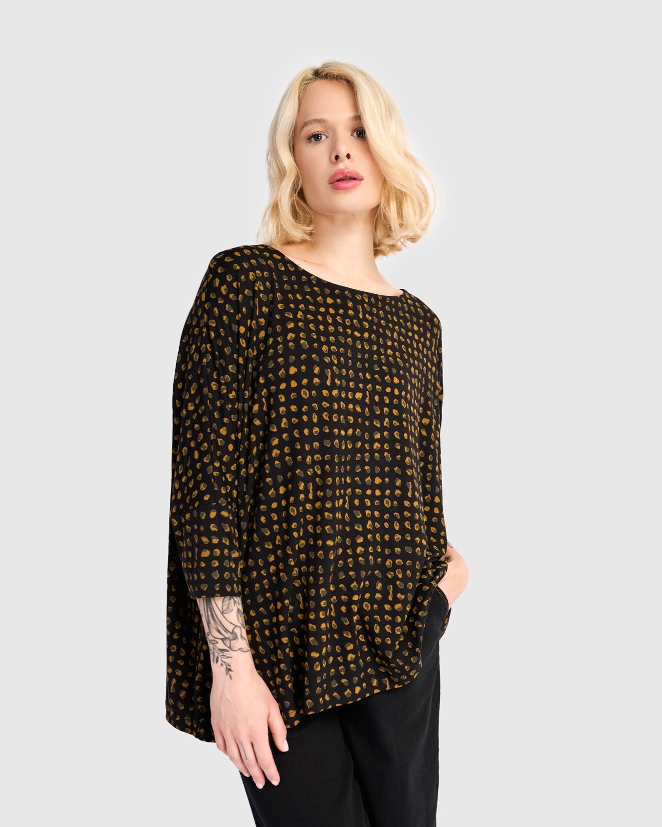 חולצה רינה מנומרת