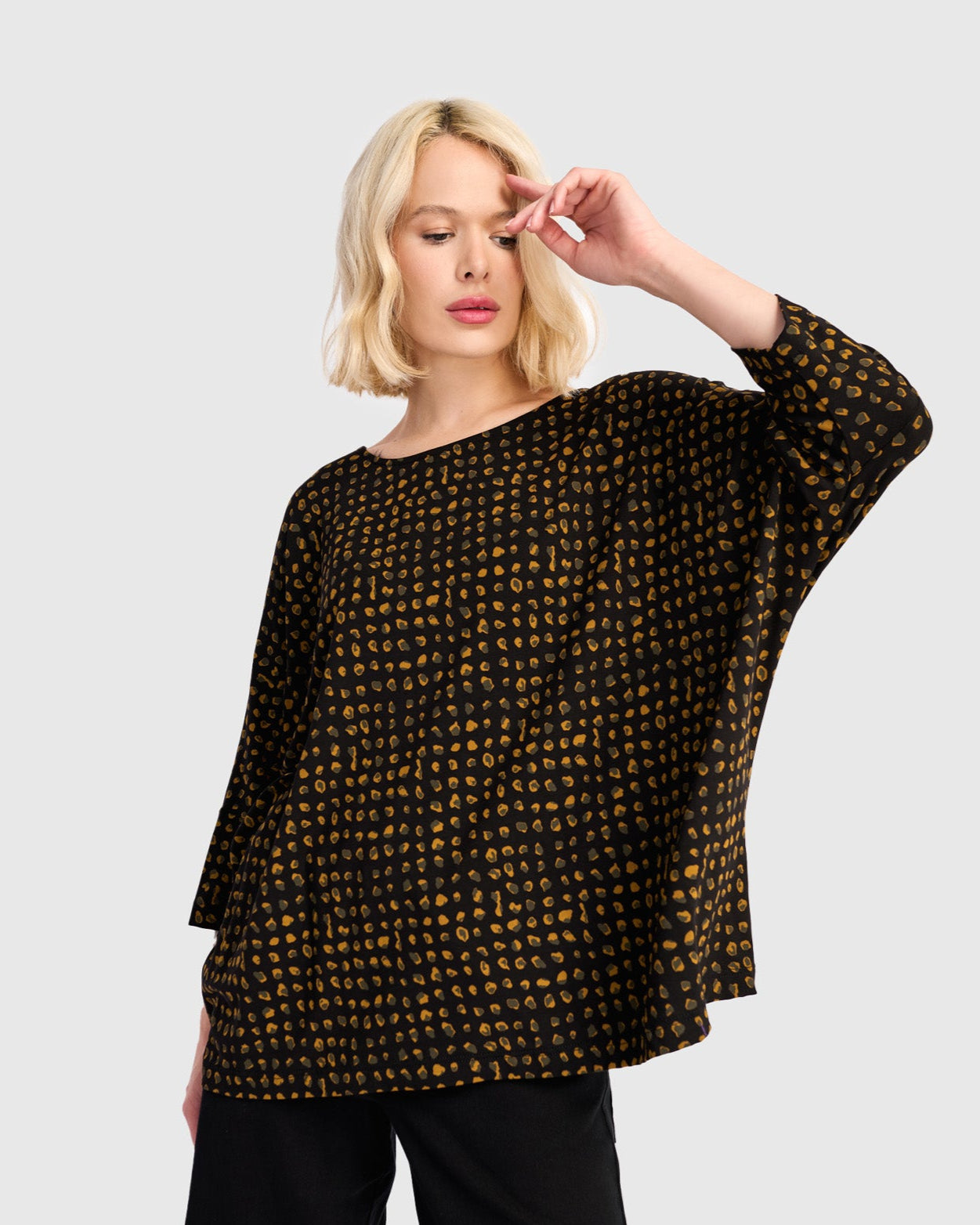 חולצה רינה מנומרת