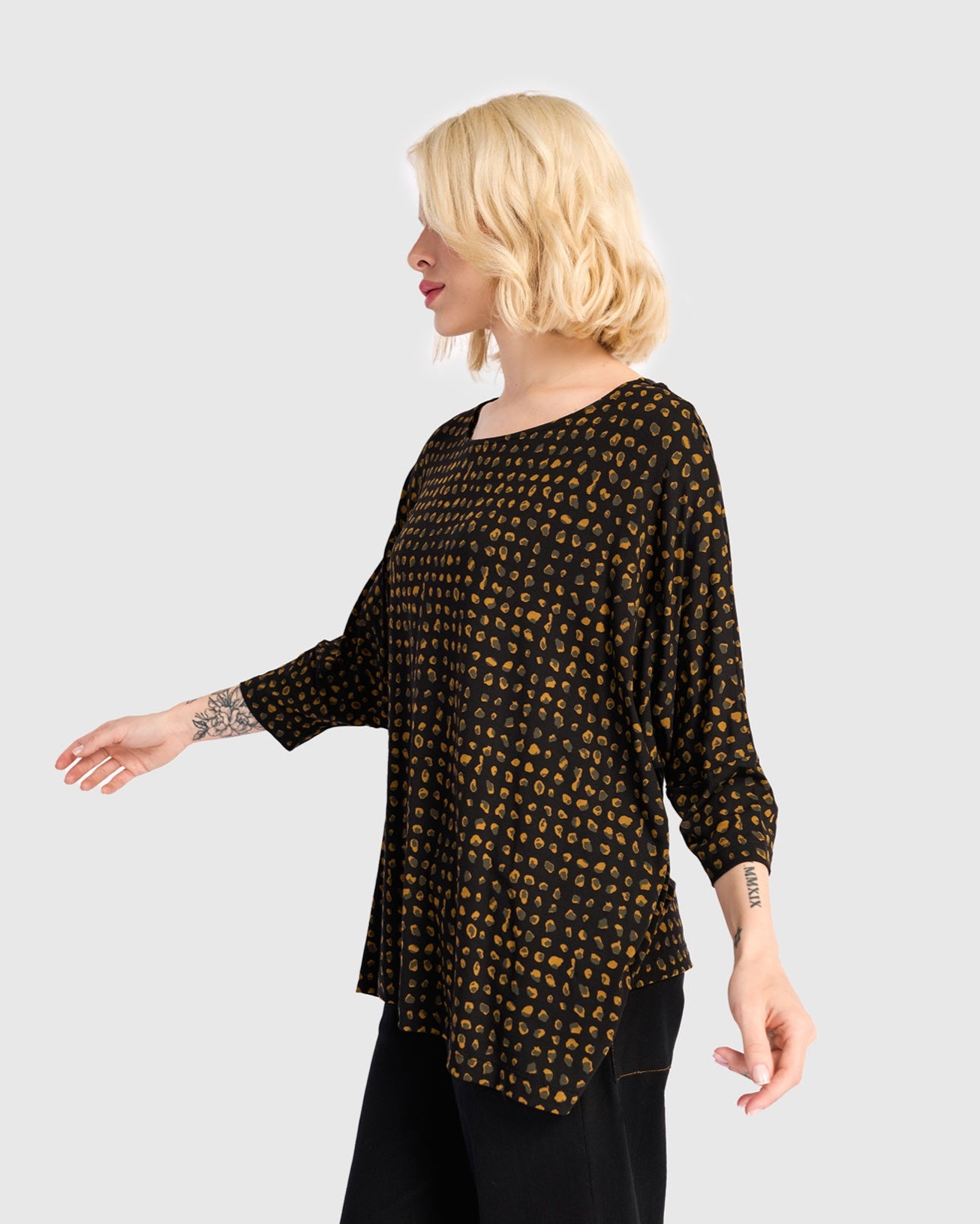 חולצה רינה מנומרת