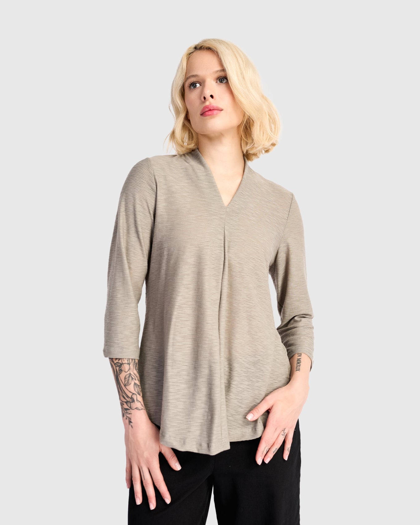 טוניקה דובדבנית אפורה ריבס