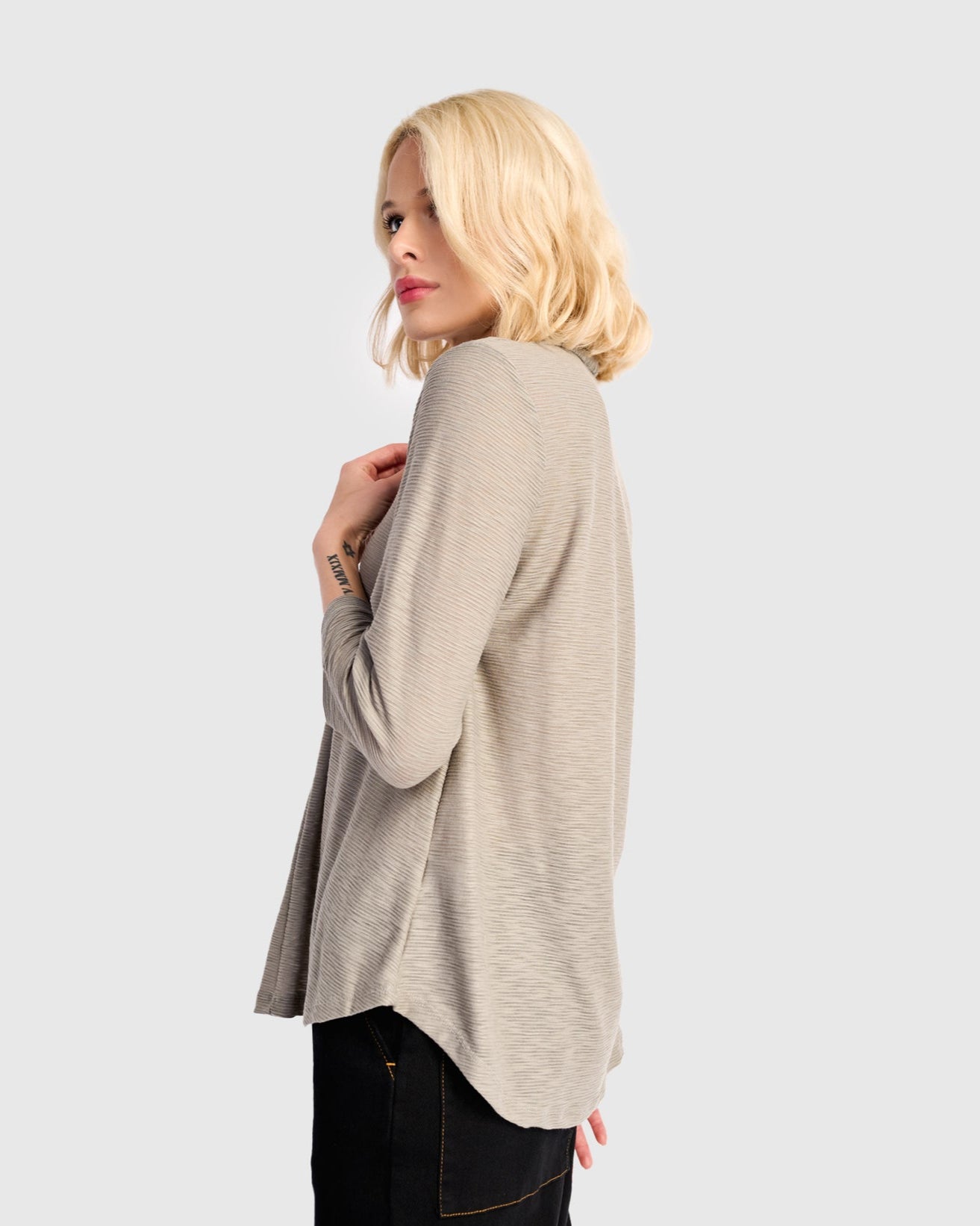 טוניקה דובדבנית אפורה ריבס