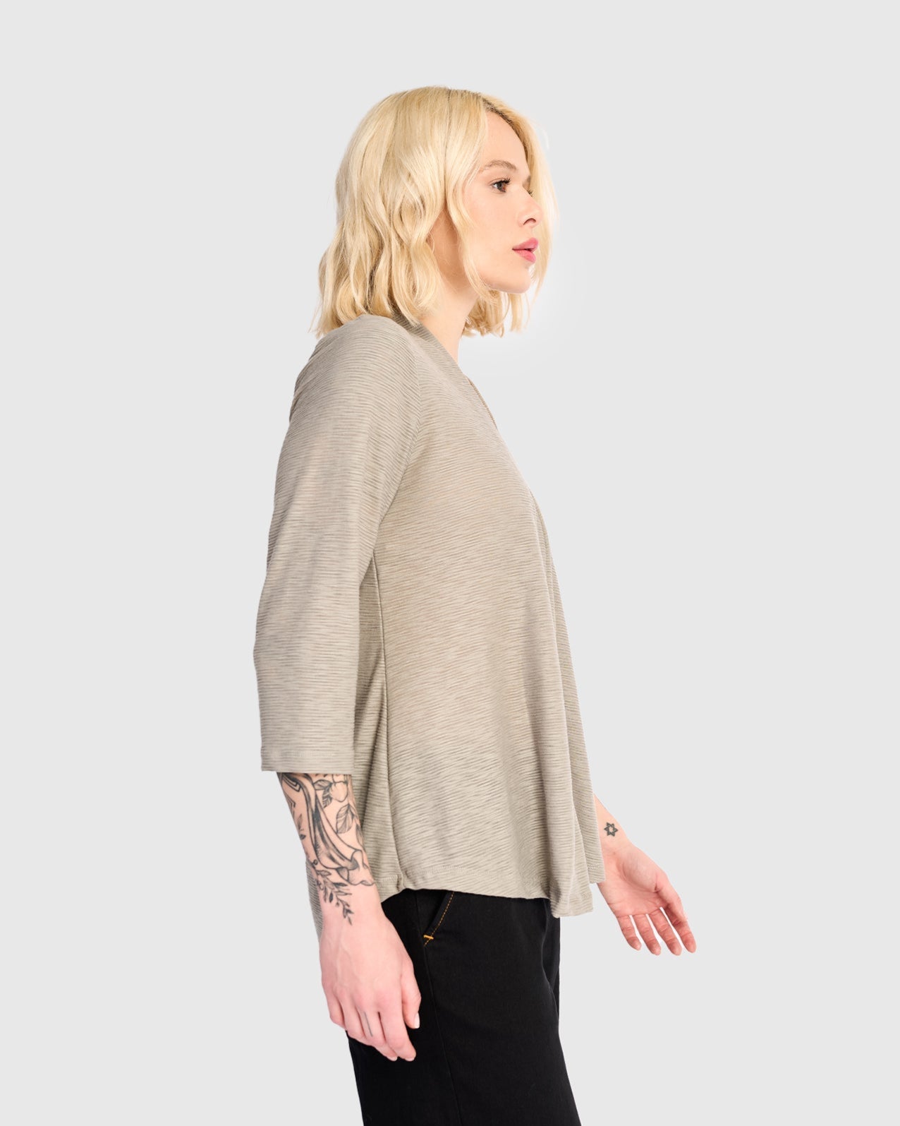 טוניקה דובדבנית אפורה ריבס