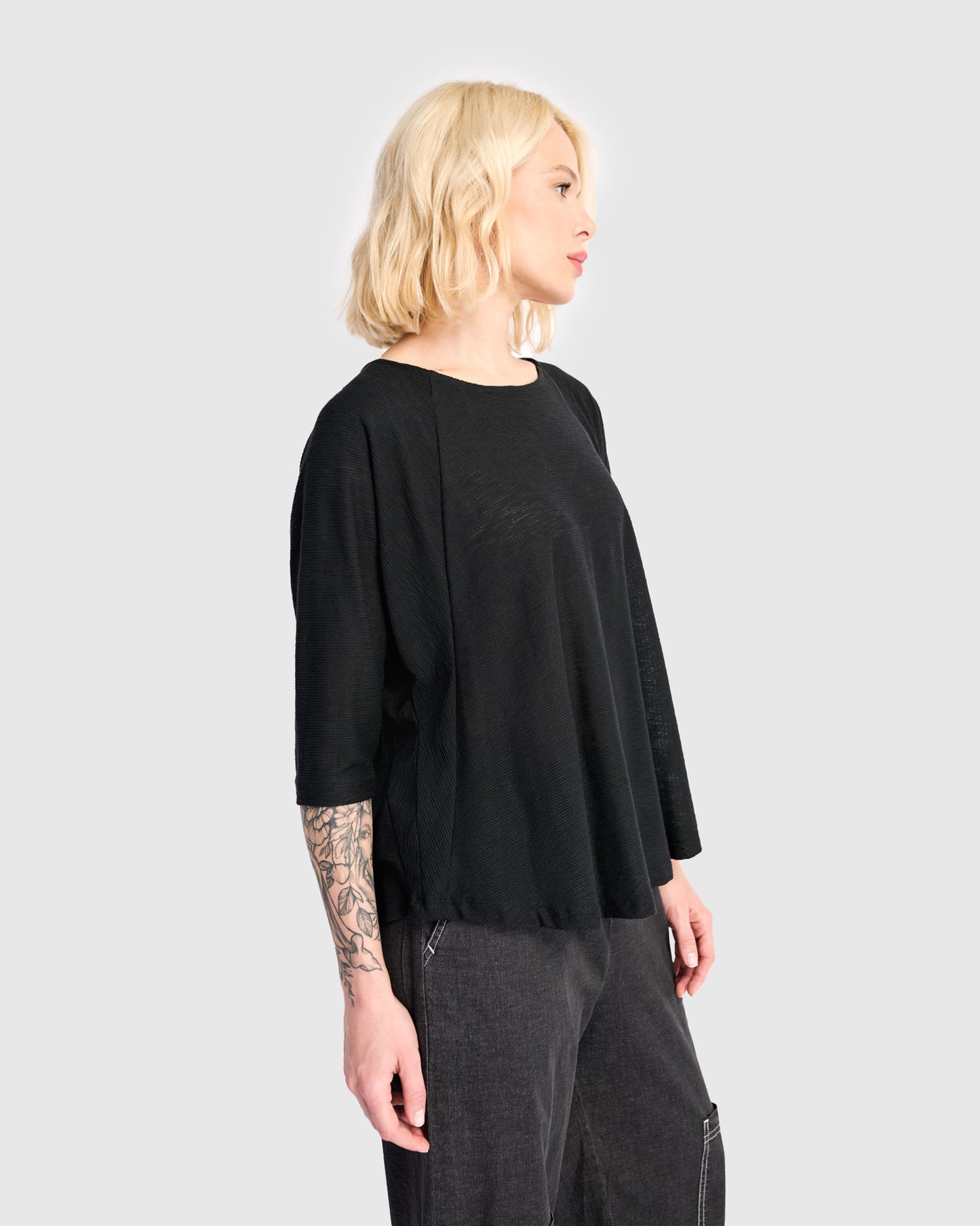 טוניקה חסידה שחורה ריבס