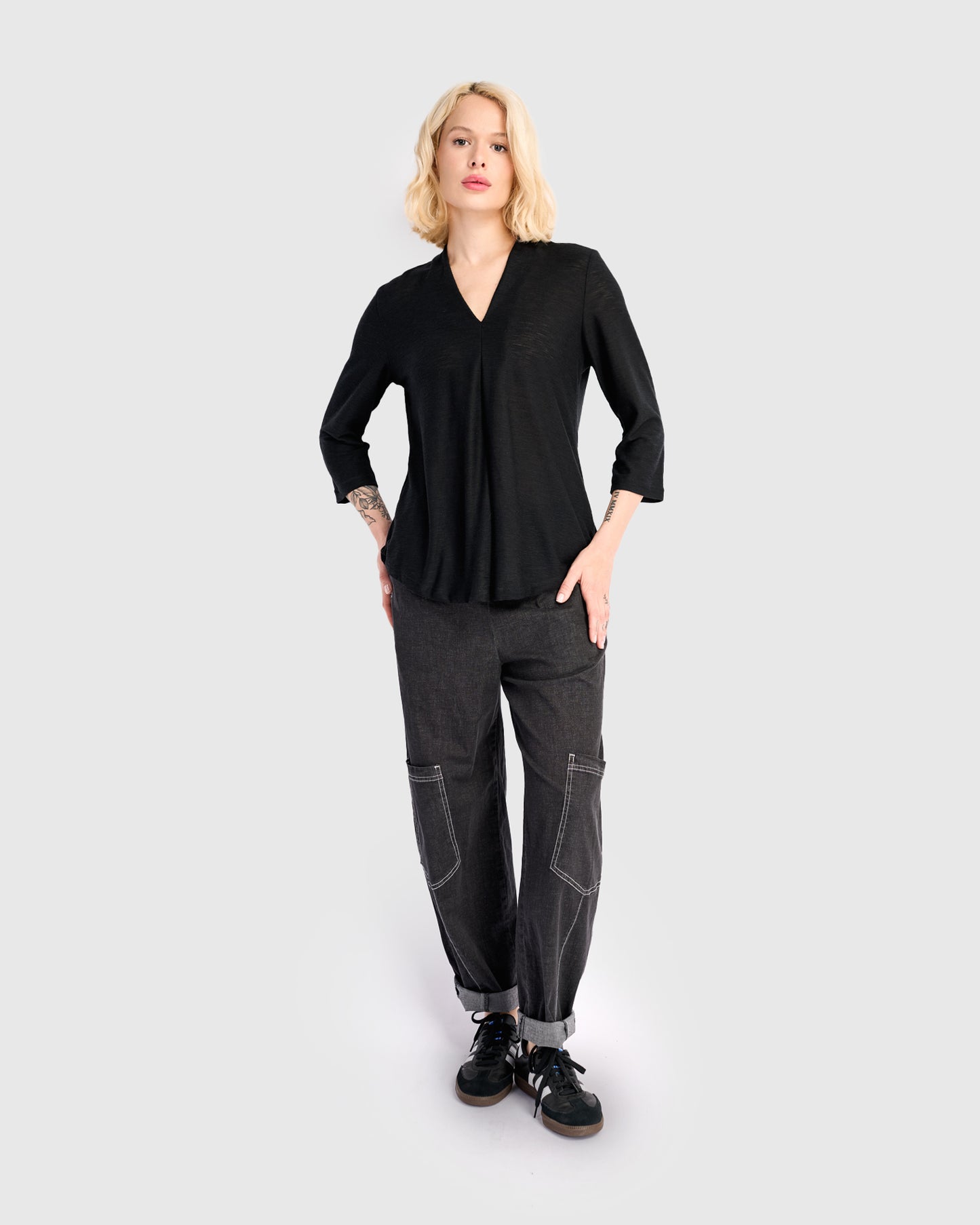 טוניקה דובדבנית שחורה ריבס