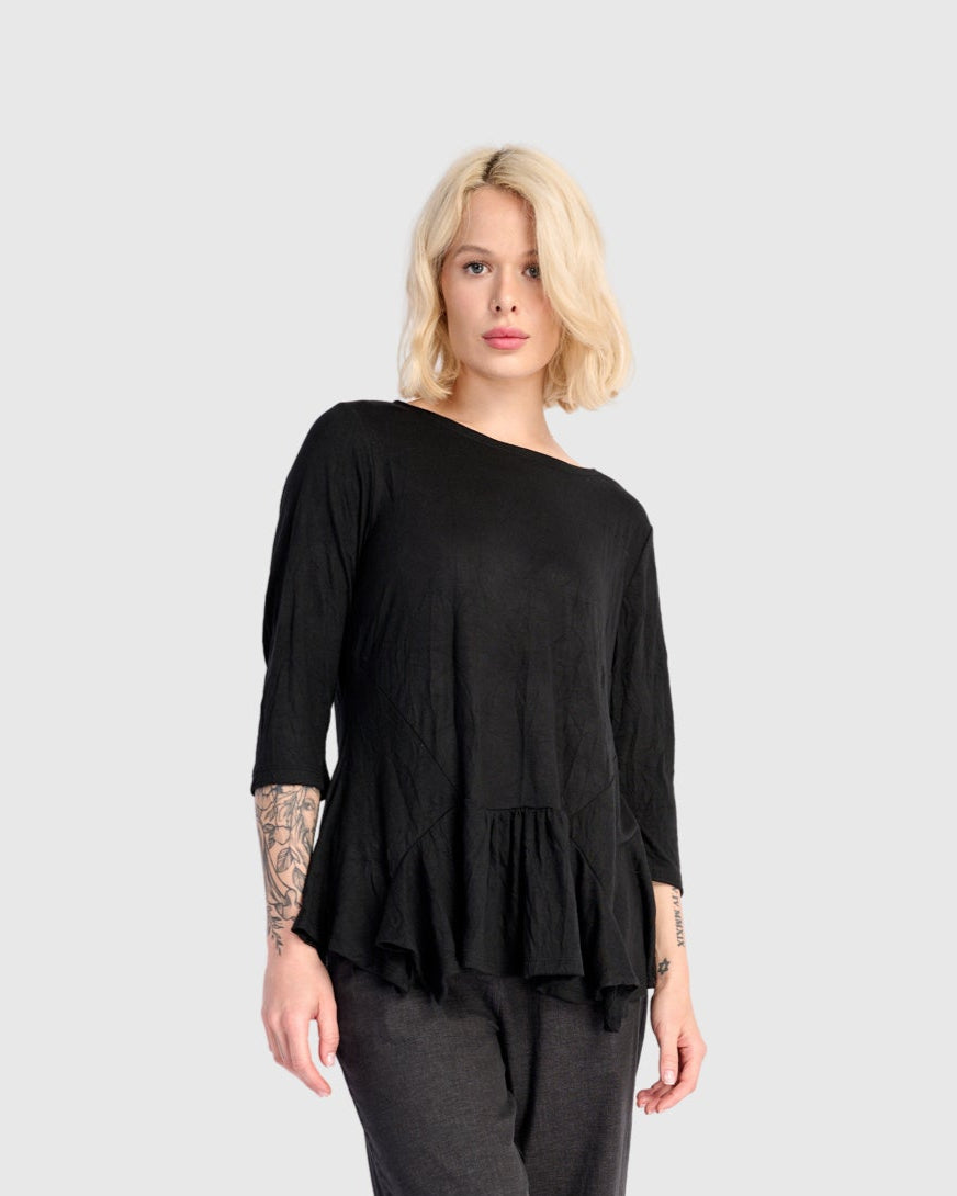 טישירט בלרינה שחורה