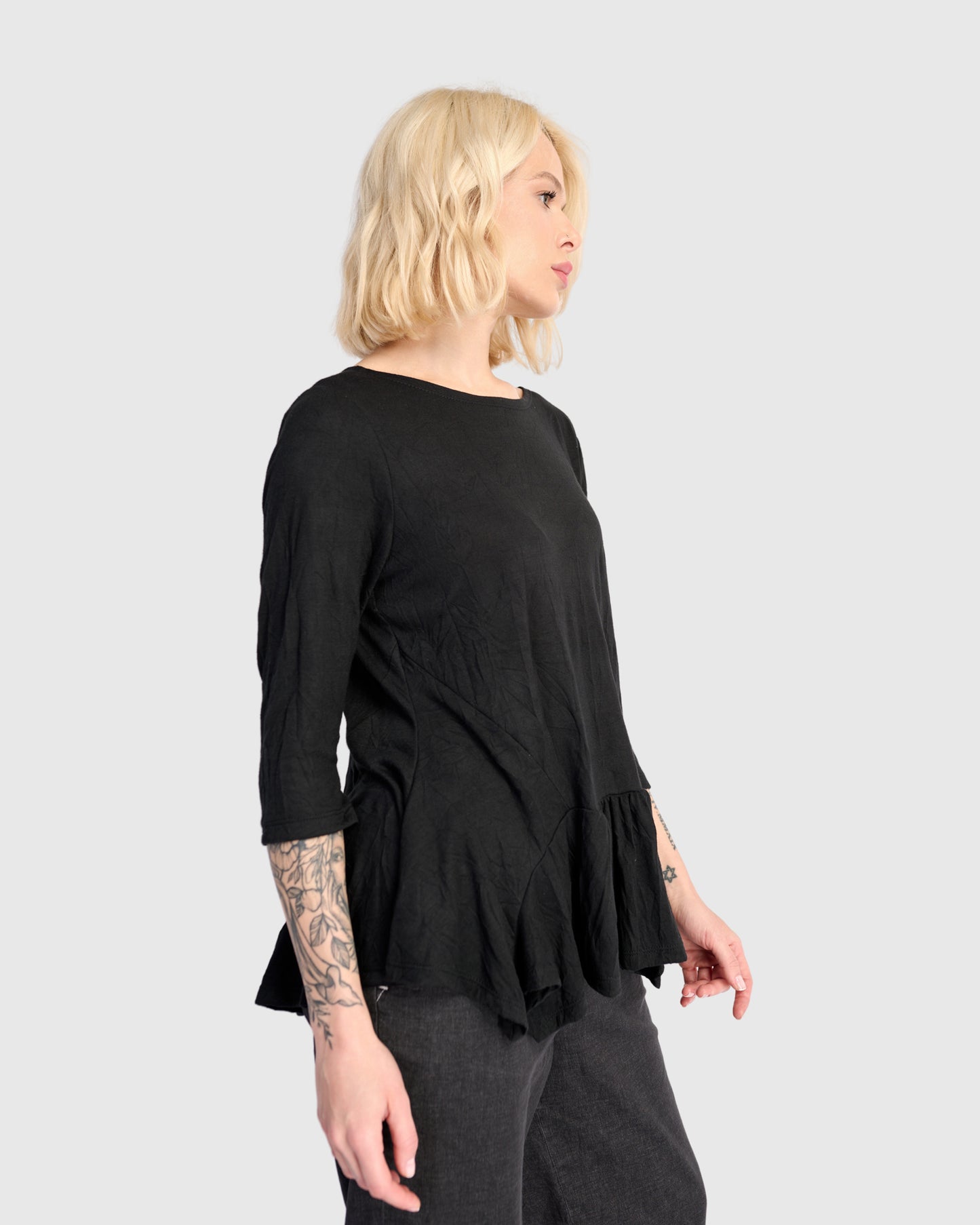 טישירט בלרינה שחורה