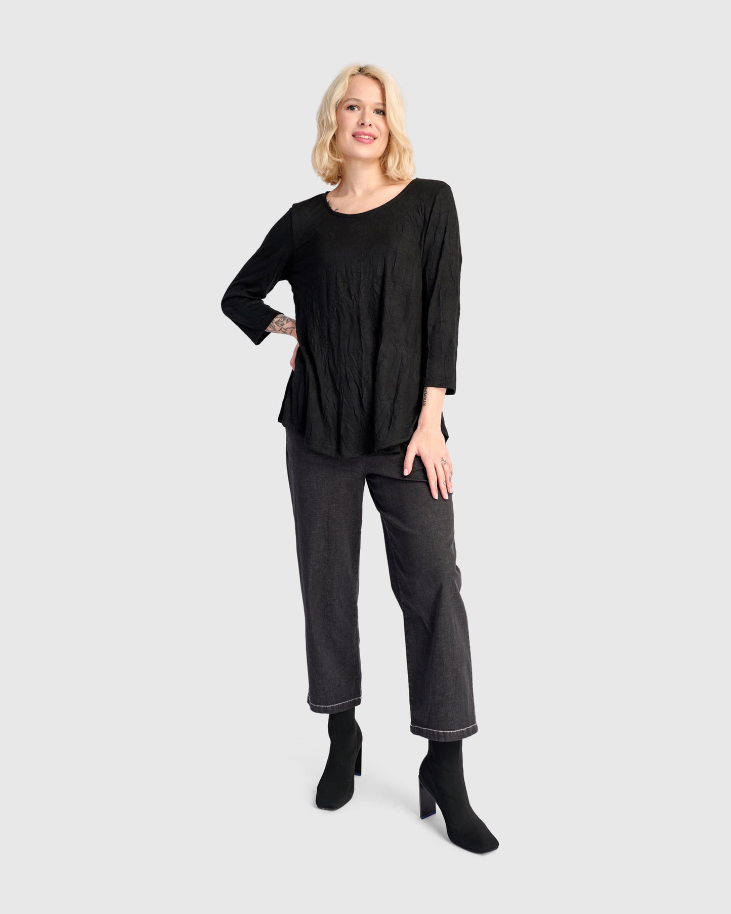 טוניקה דובדבנית ניקי שחורה