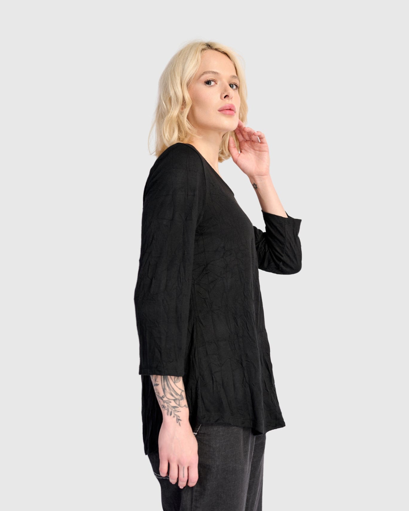 טוניקה דובדבנית ניקי שחורה