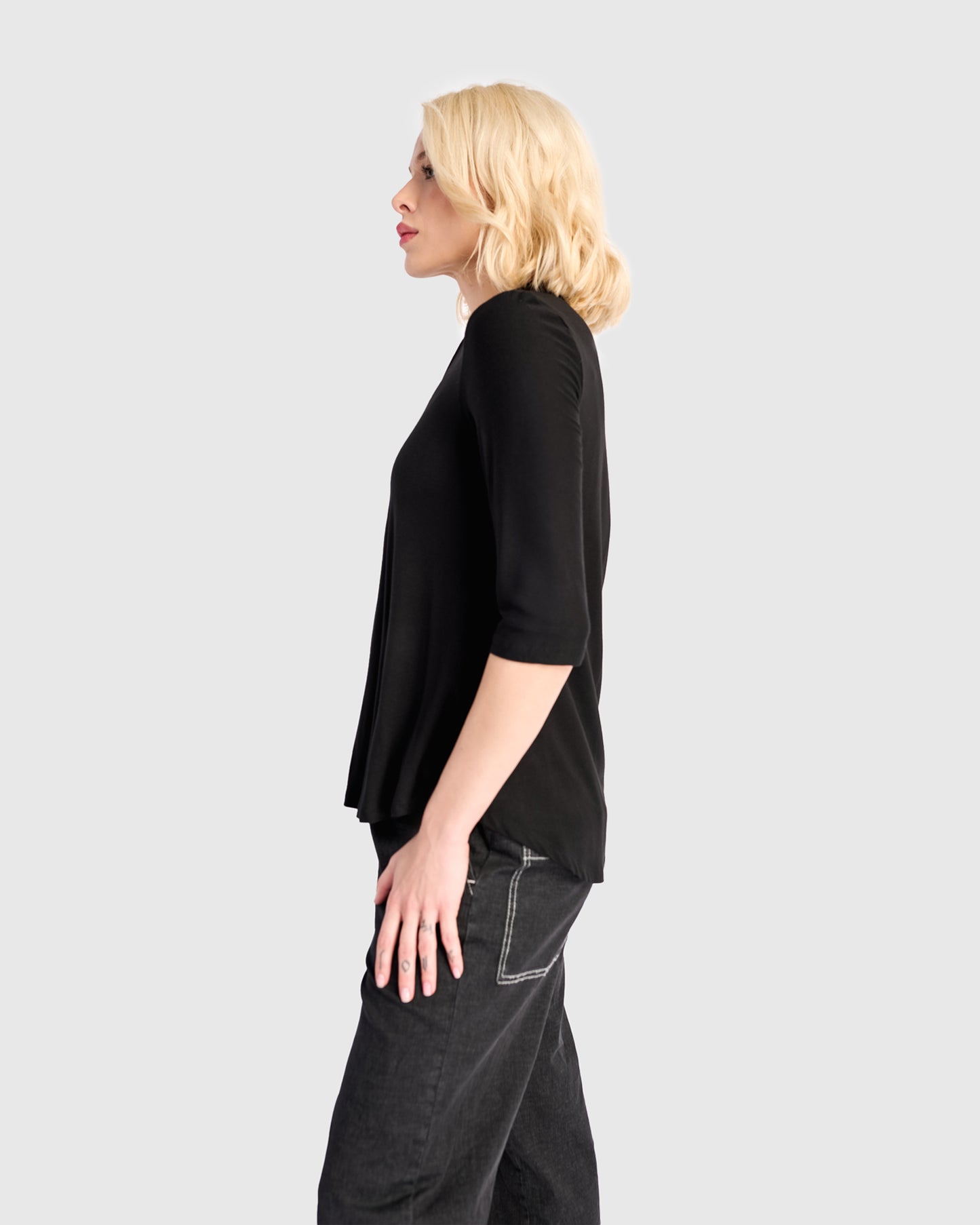 טוניקה דובדבנית שחורה