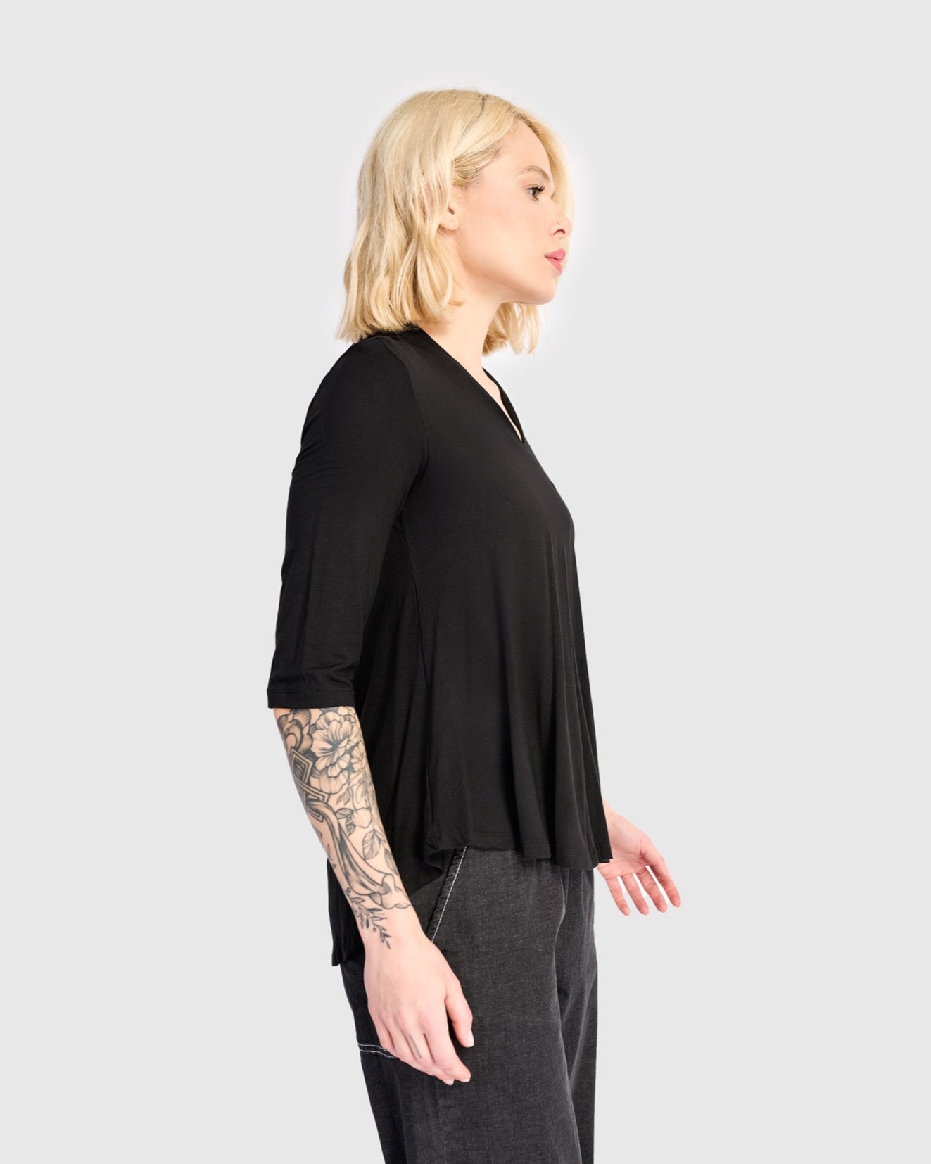 טוניקה דובדבנית שחורה