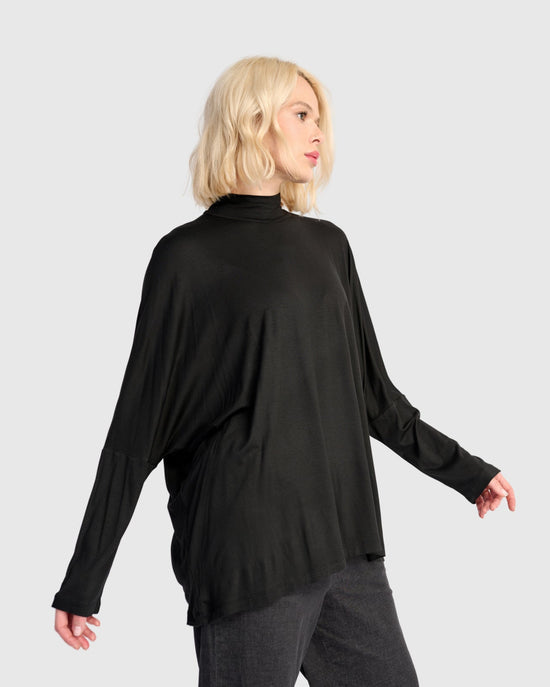 חולצה רינה גולף שחורה