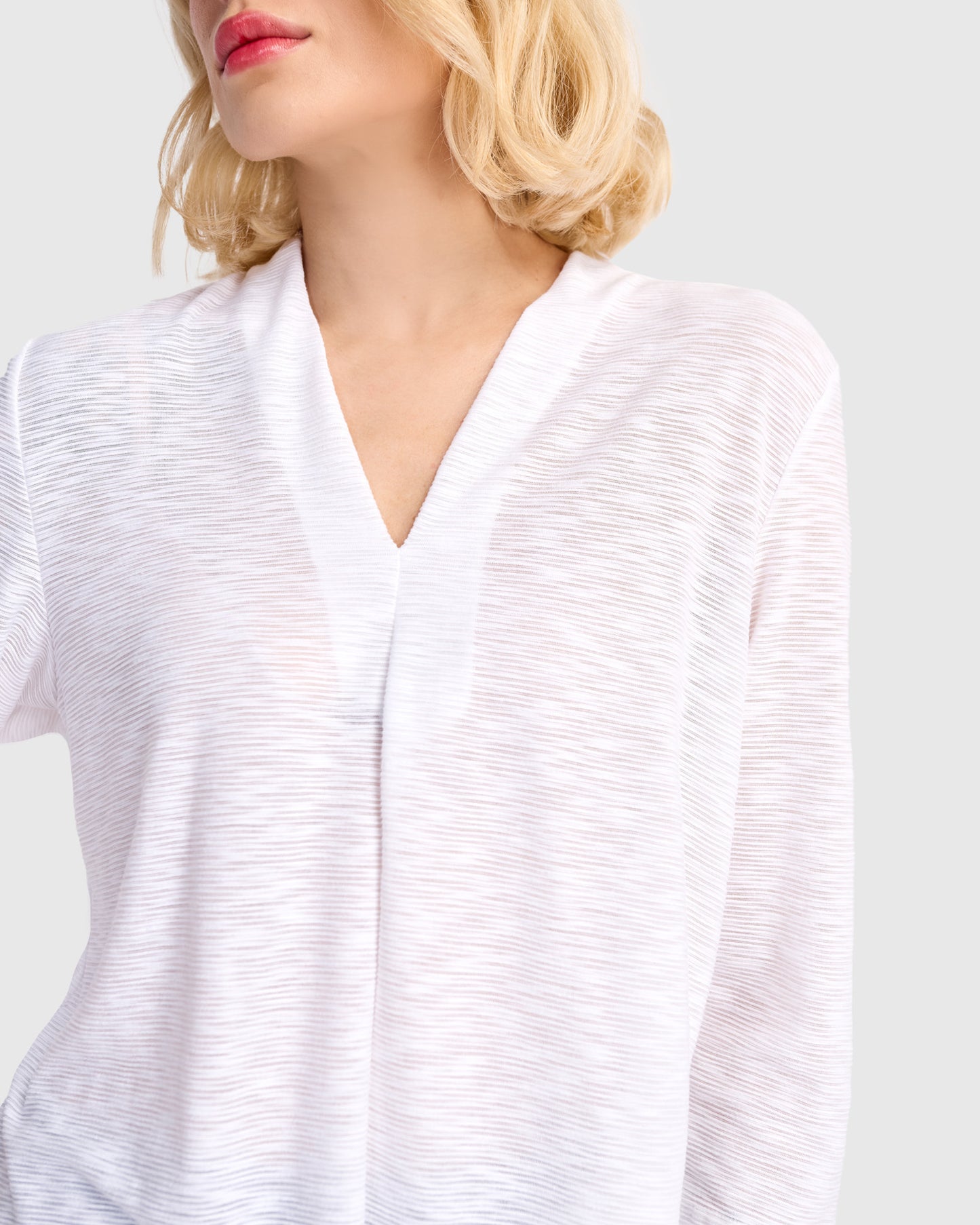 טוניקה דובדבנית לבנה ריבס