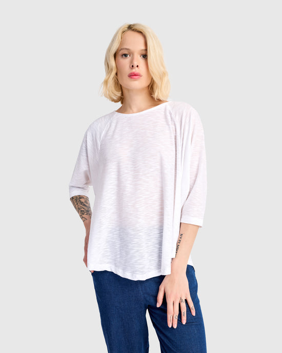 טוניקה חסידה לבנה ריבס